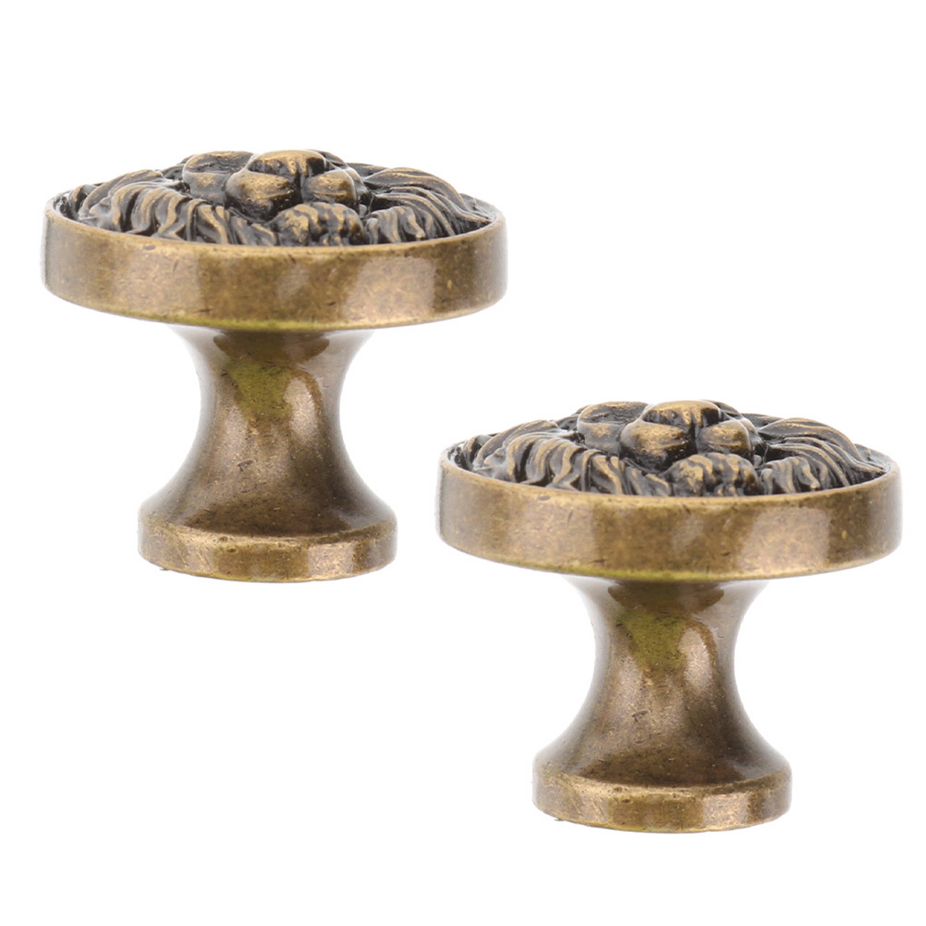 Retro Lion Head Cabinet Knobs Zinc Alloy Drawer Pulls – view 1