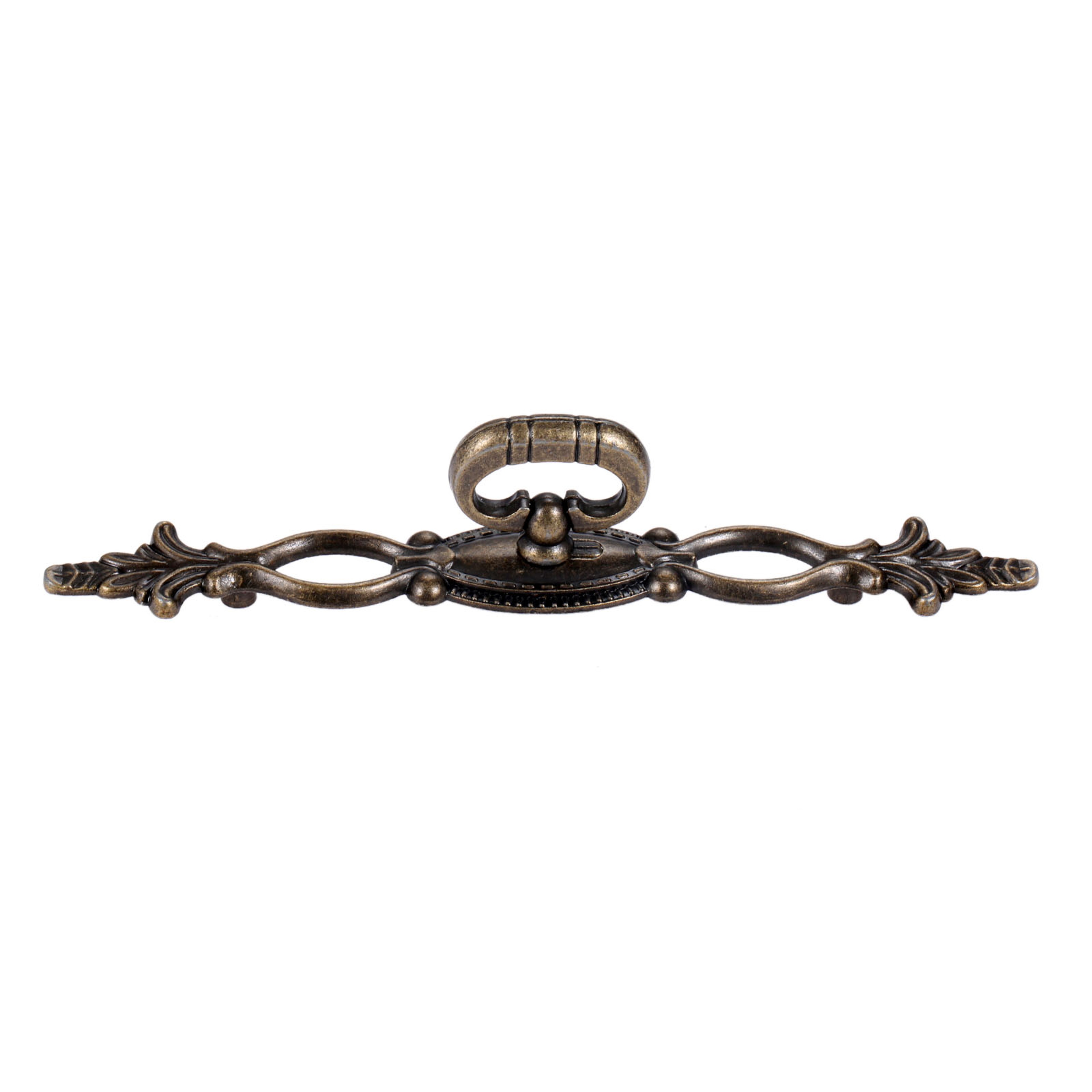 Antique Bronze Flower Pull Handles Vintage Lacework Cabinet Knobs – view 6