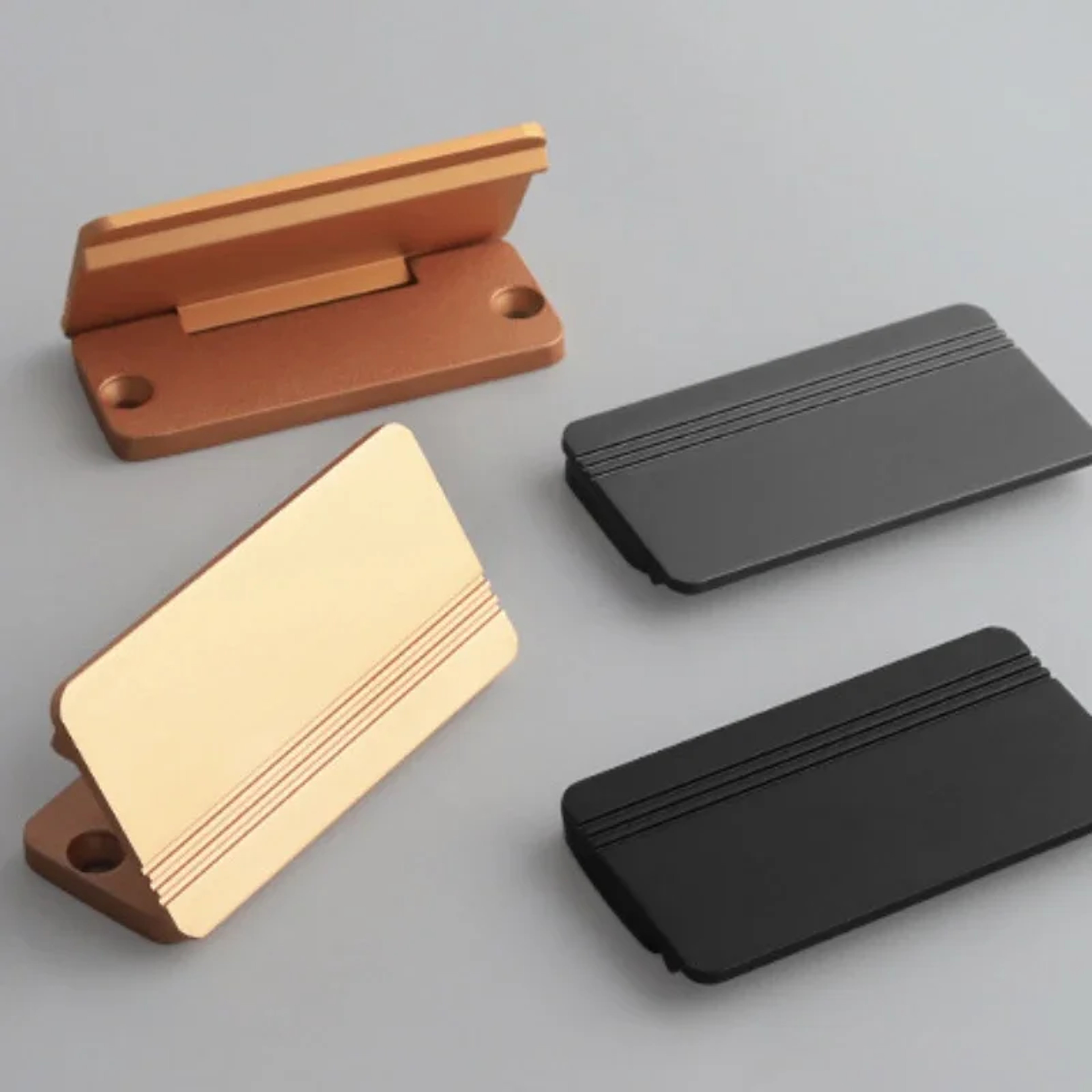 Invisible Cabinet Handle Black Concealed Drawer Pull 2