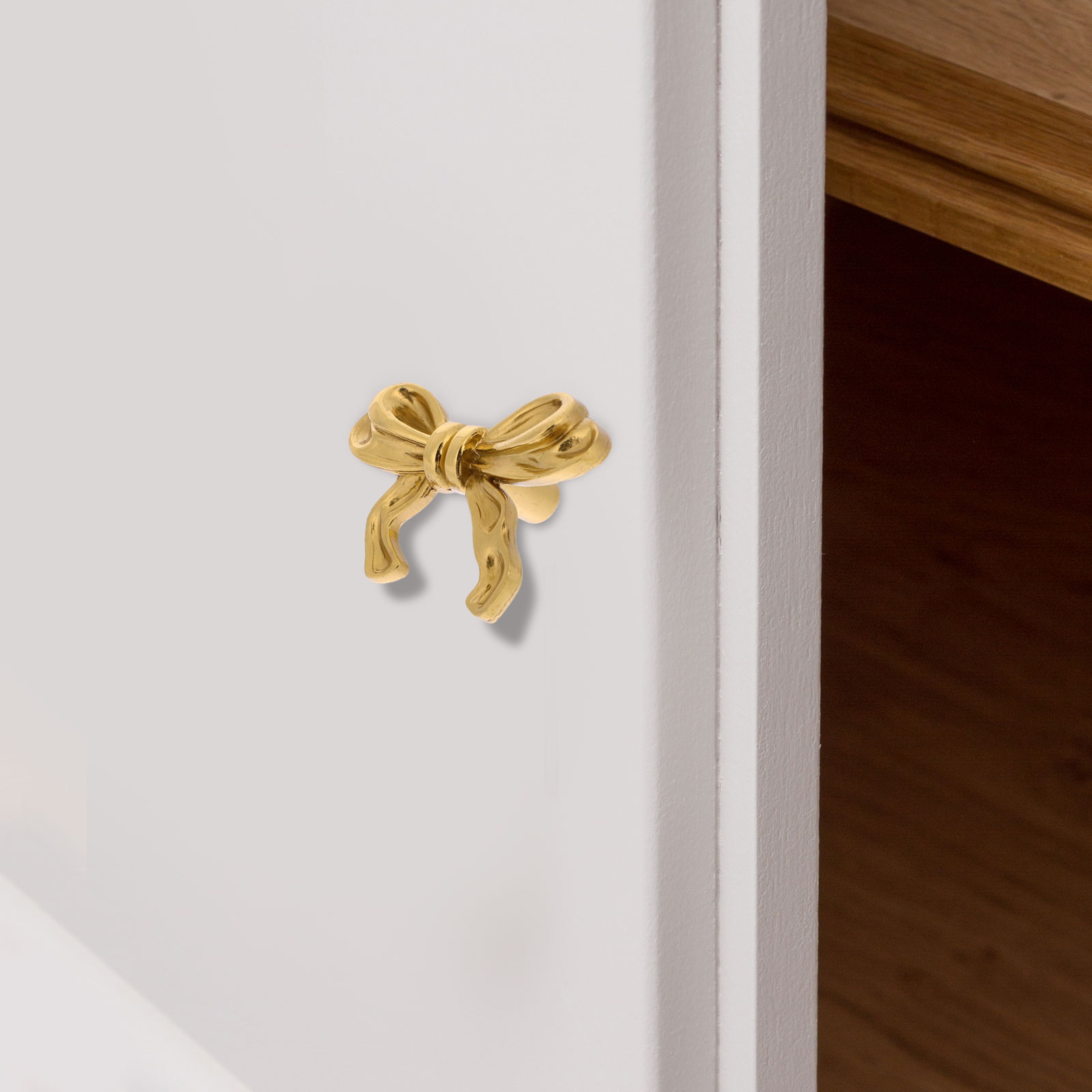 Vintage Bowknot Brass Cabinet Knobs for Drawers and Dressers – view 6