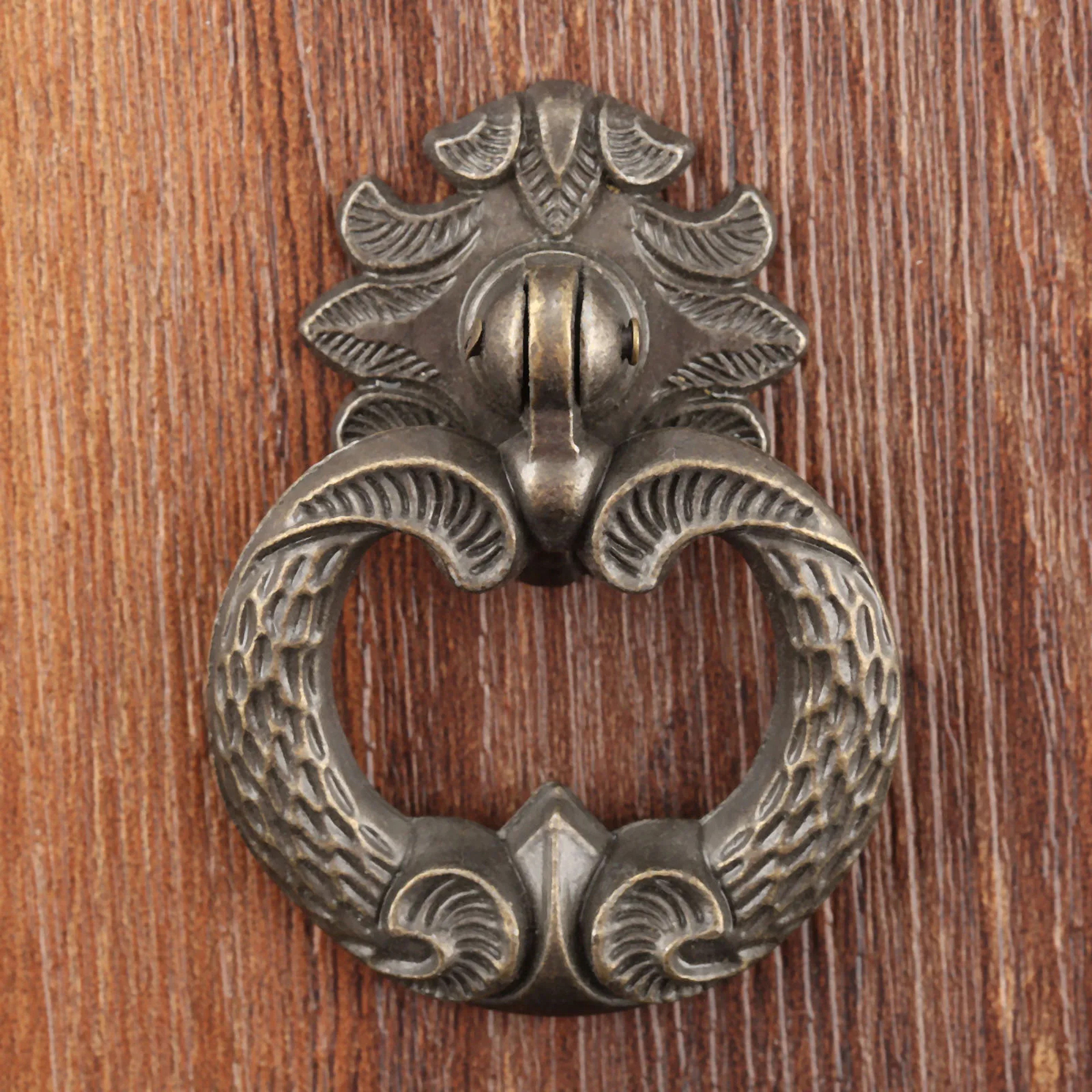 Vintage Antique Bronze Cabinet Drawer Pull Retro Lace Handle for Kitchen, Wardrobe, and Cupboard – view 3