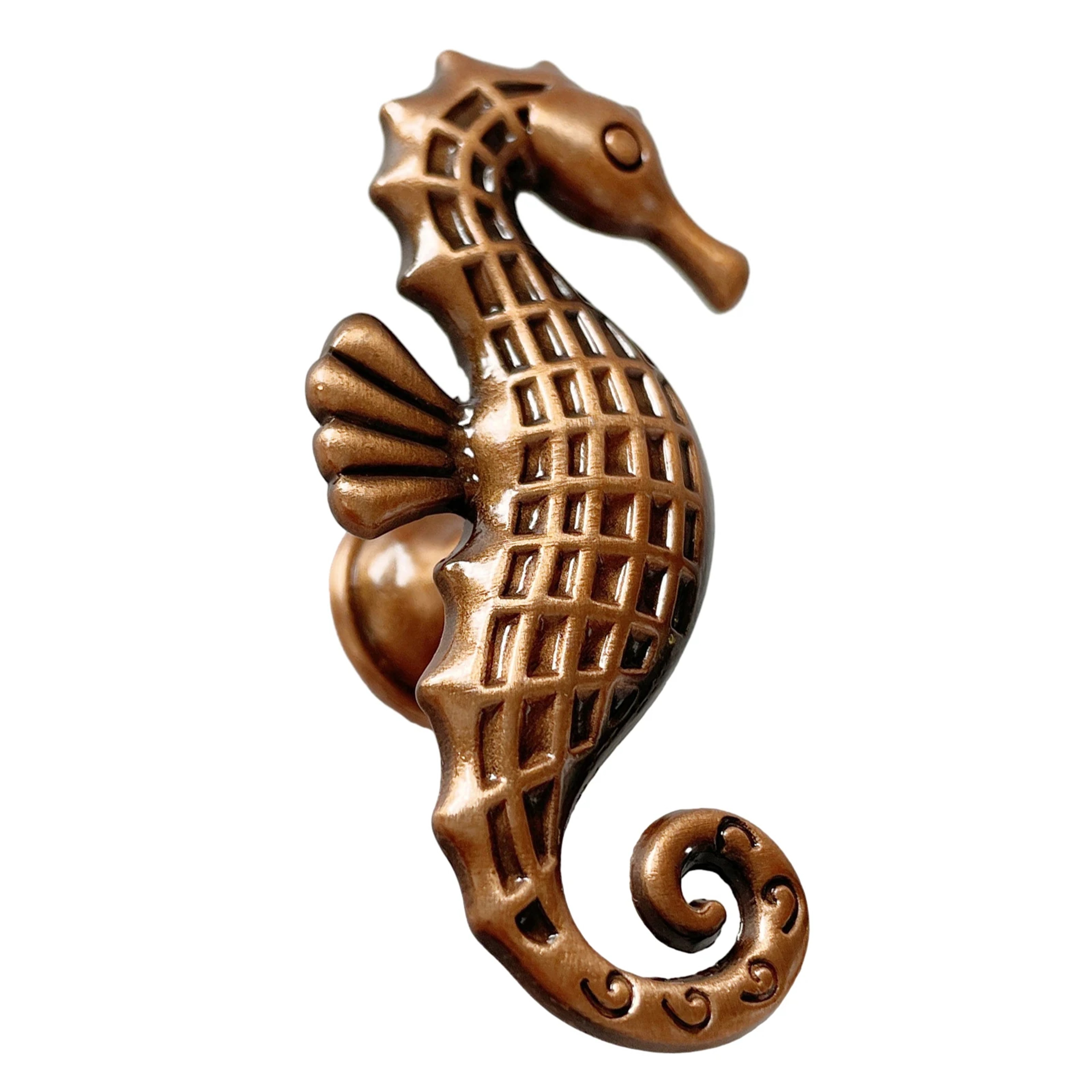 Seahorse Cabinet Handles Zinc Alloy Nautical Drawer Knobs 6