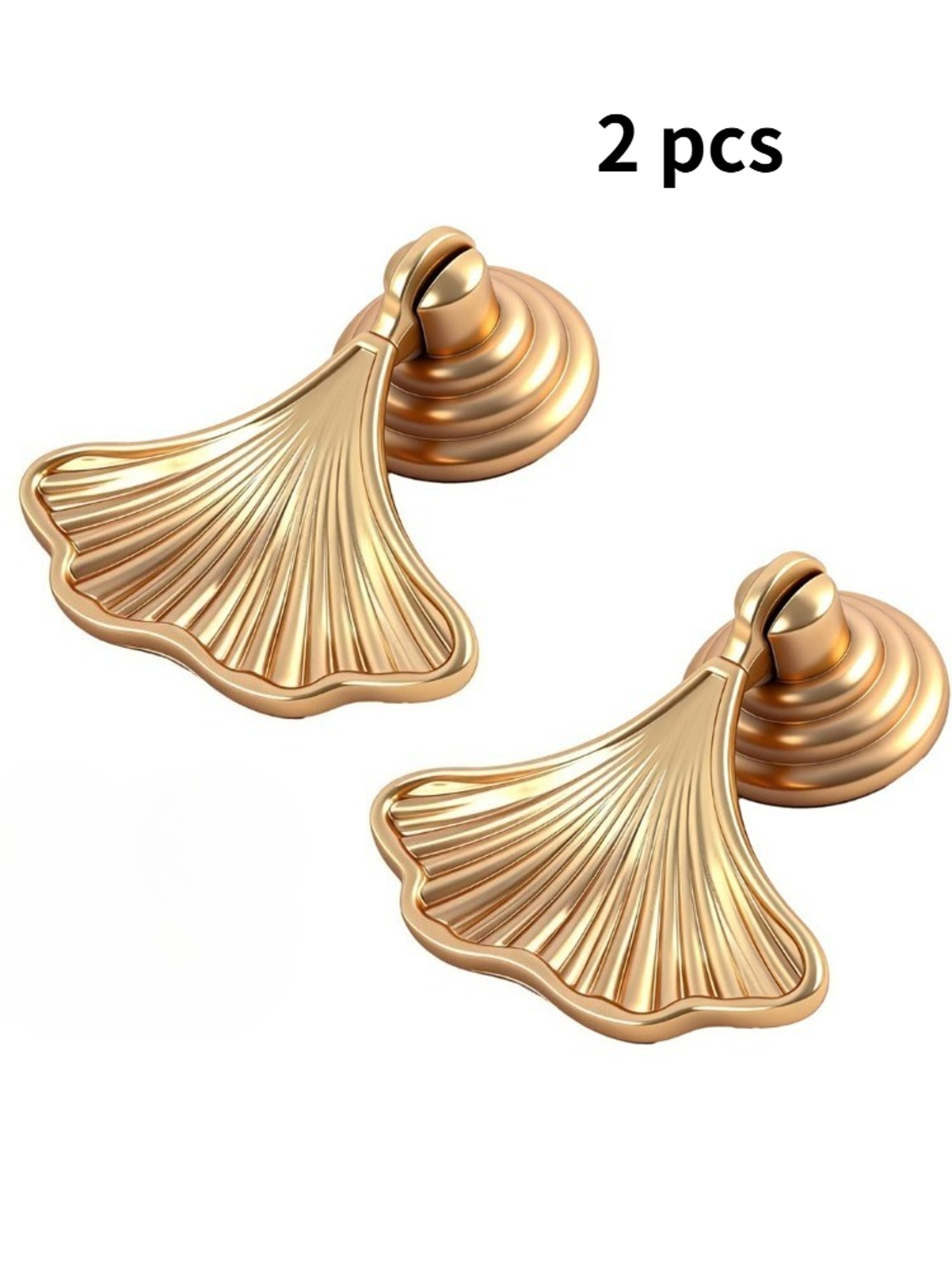 Ginkgo Leaf Cabinet Knobs Gold Drawer Pulls For Dressers And Cabinets 6