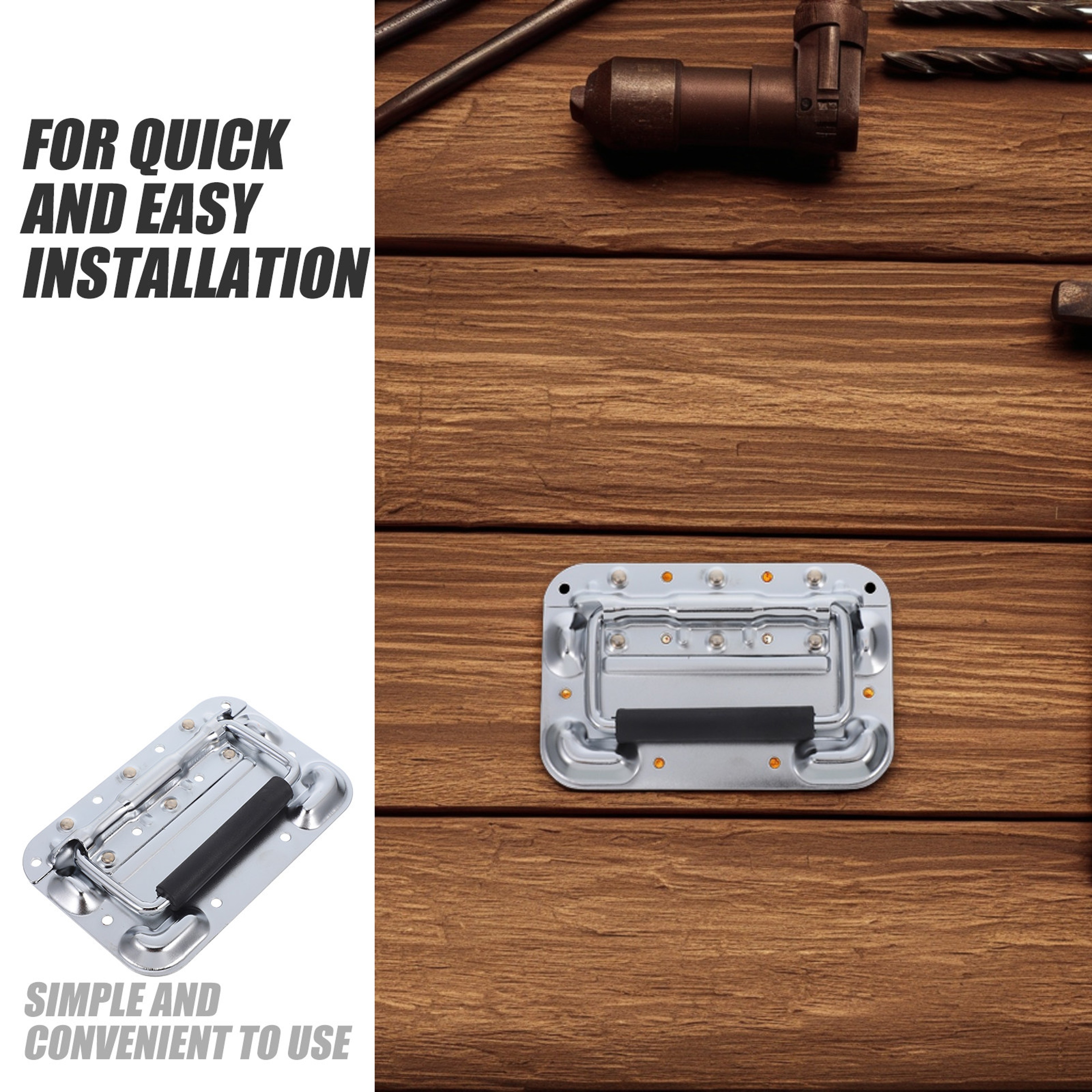 Heavy Duty Spring Loaded Case Handle for Toolboxes and Marine Cabinets – view 6