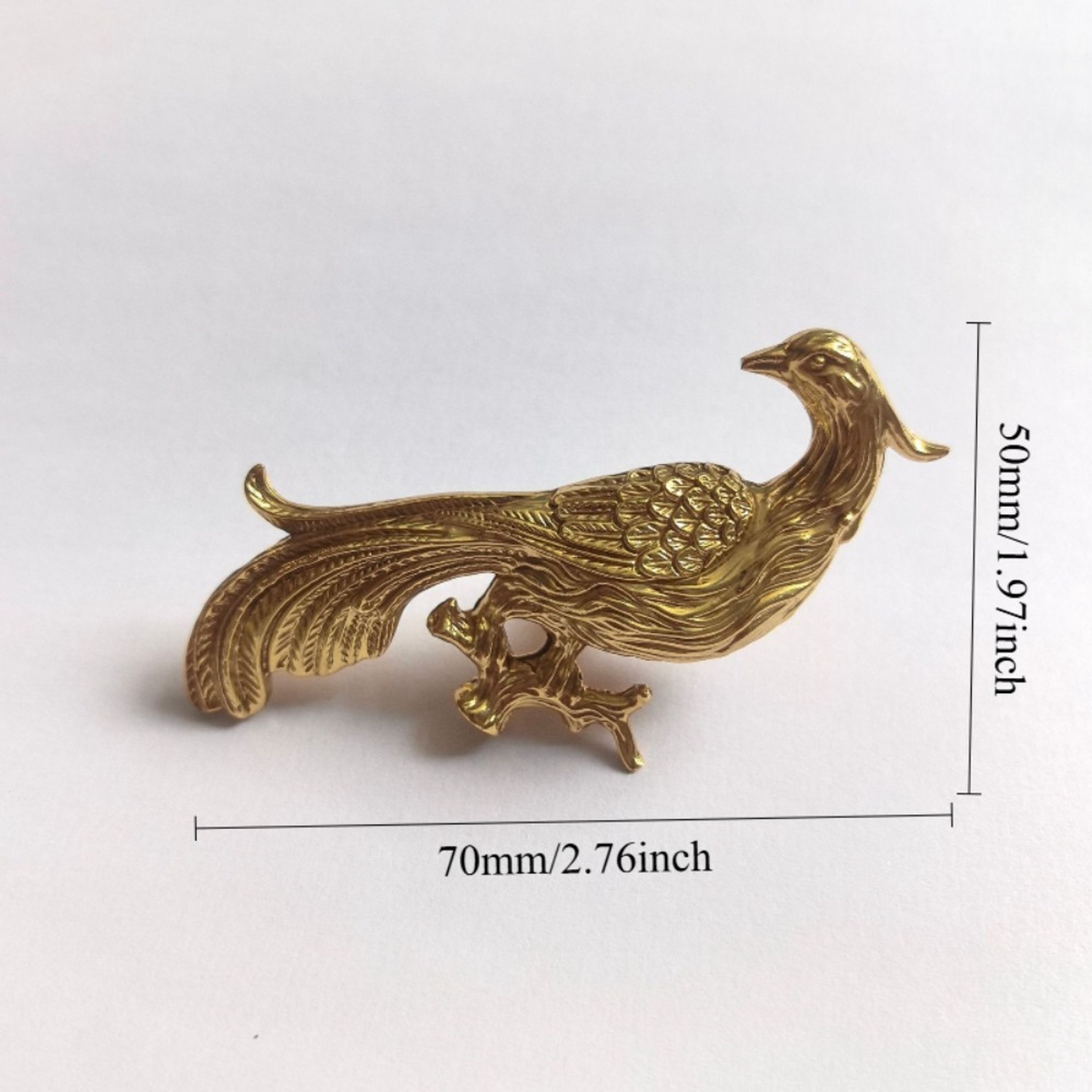 Solid Brass Phoenix Cabinet Knob For Drawers And Wardrobes 0