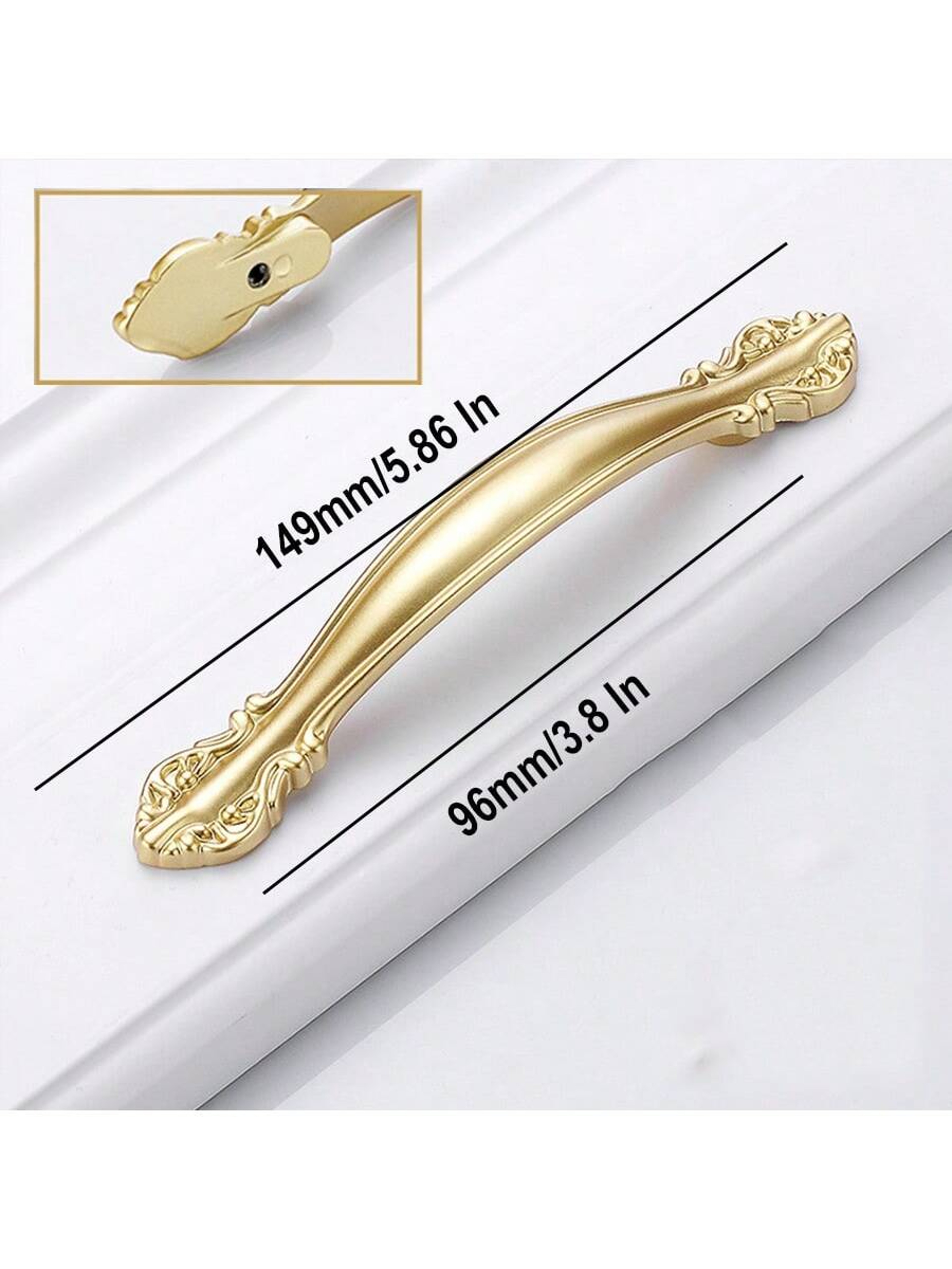 Brushed Gold Cabinet Handles For Modern Drawers And Wardrobes 1
