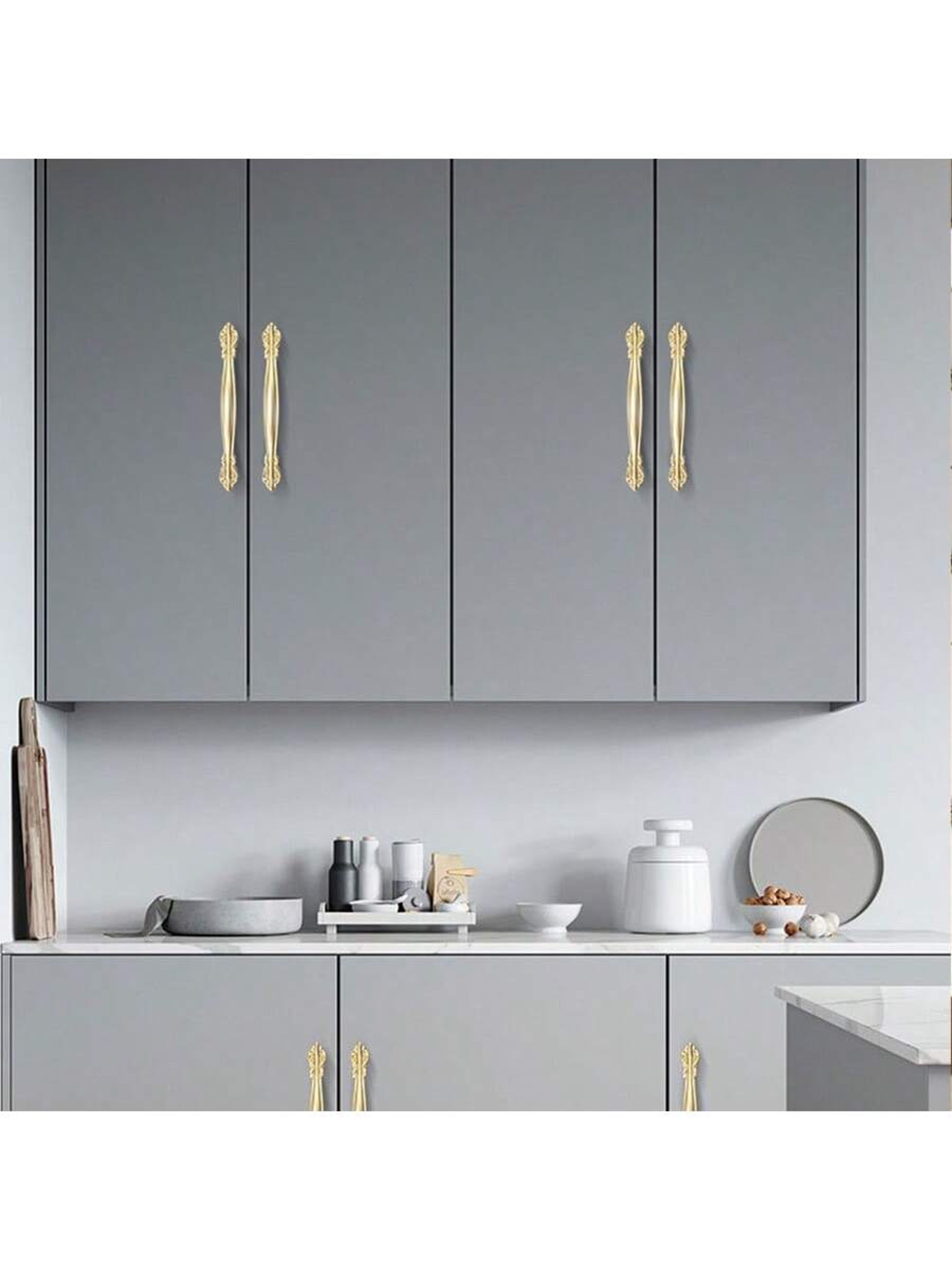 Brushed Gold Cabinet Handles For Modern Drawers And Wardrobes 3