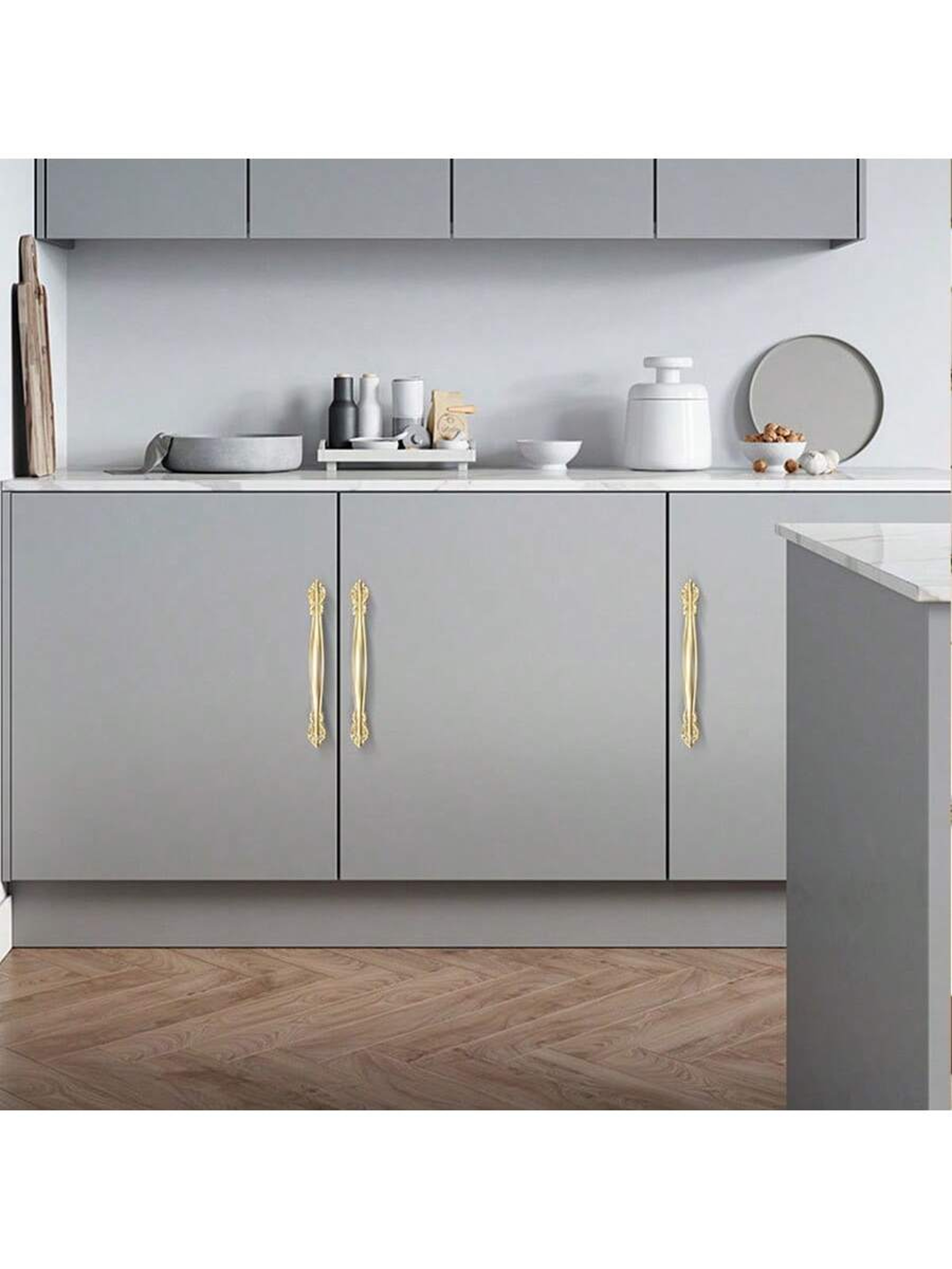 Brushed Gold Cabinet Handles For Modern Drawers And Wardrobes 5