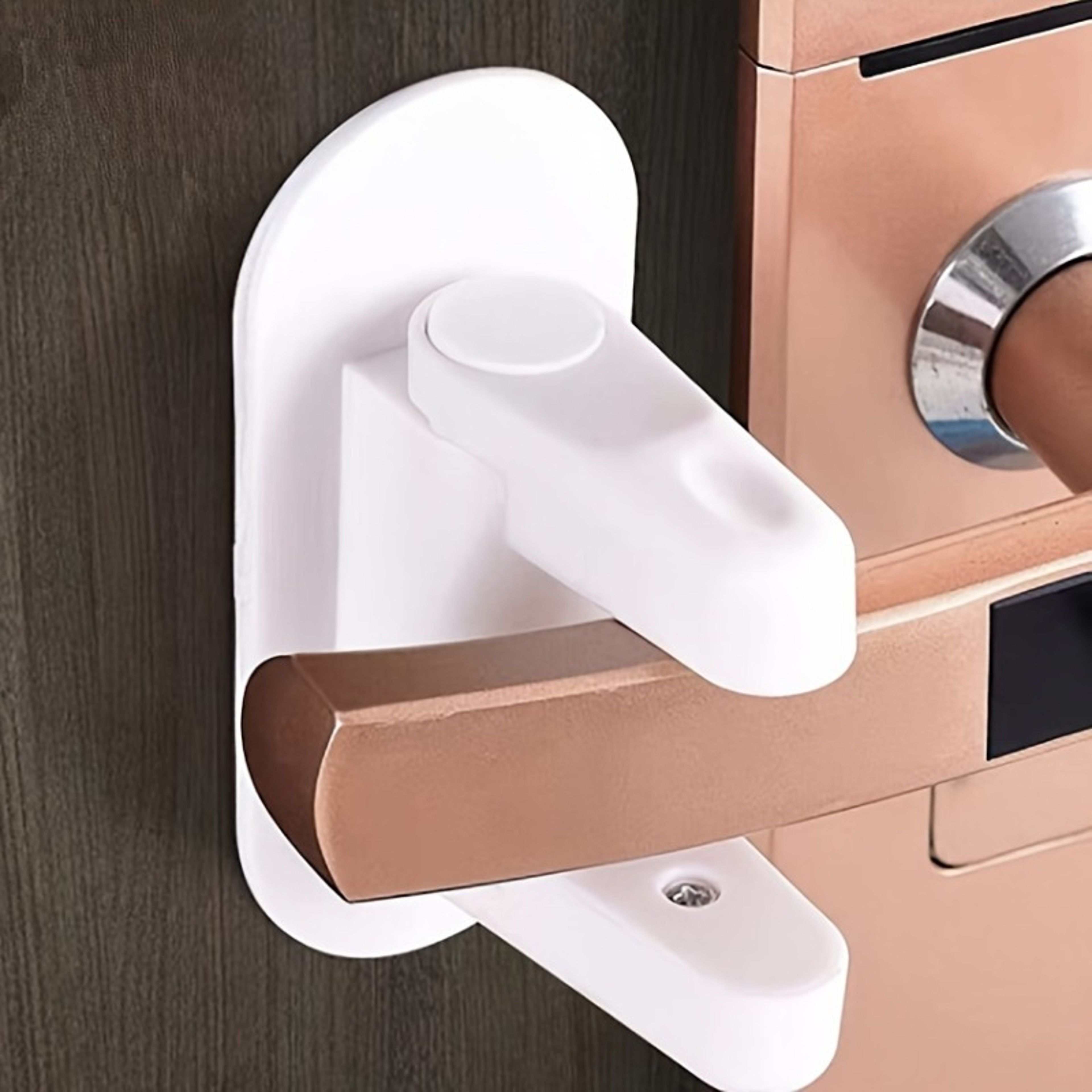 No Drill Anti Theft Door Security Lock Handle – view 2