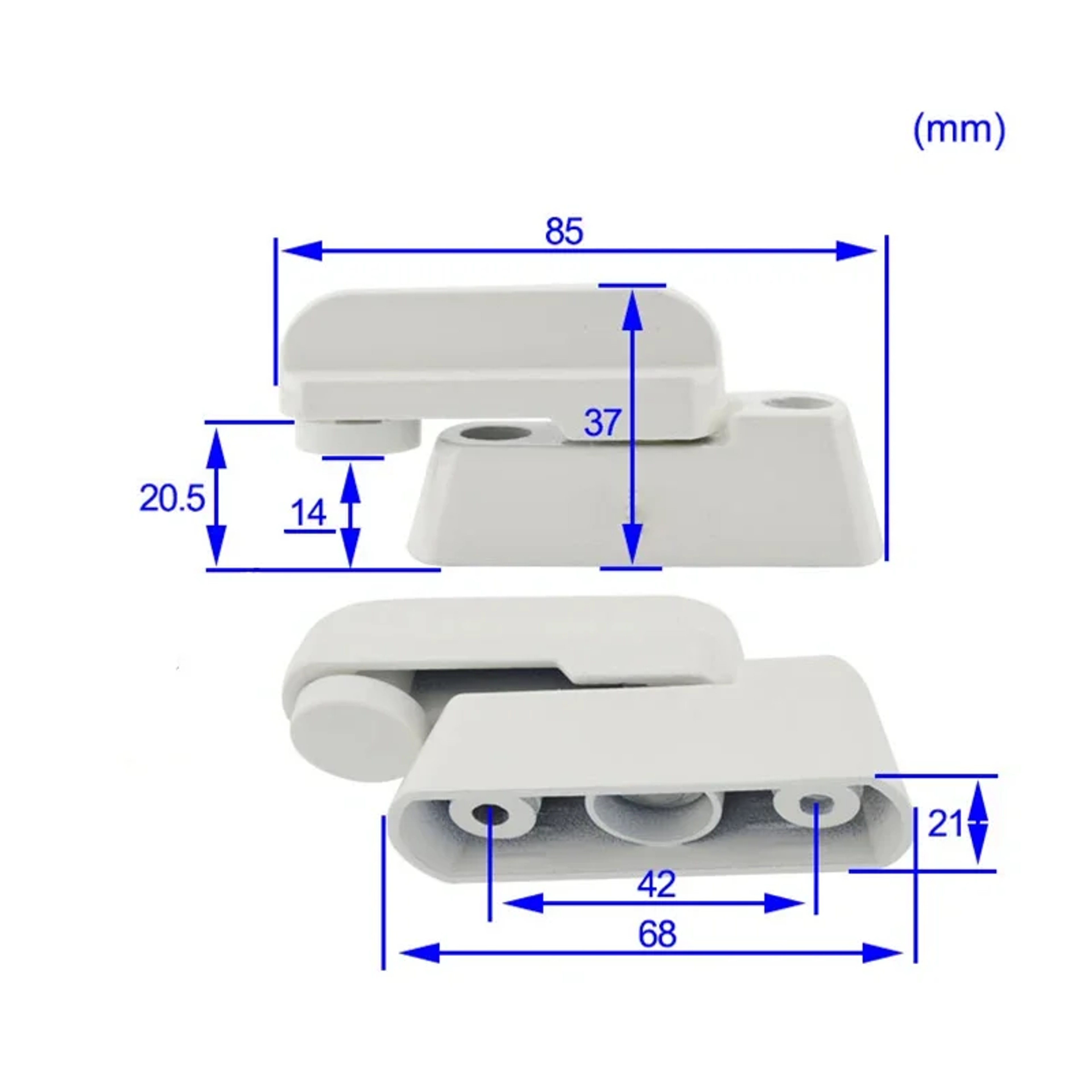 Window Lock Replacement Security Latch Handle for Balcony Doors – view 2