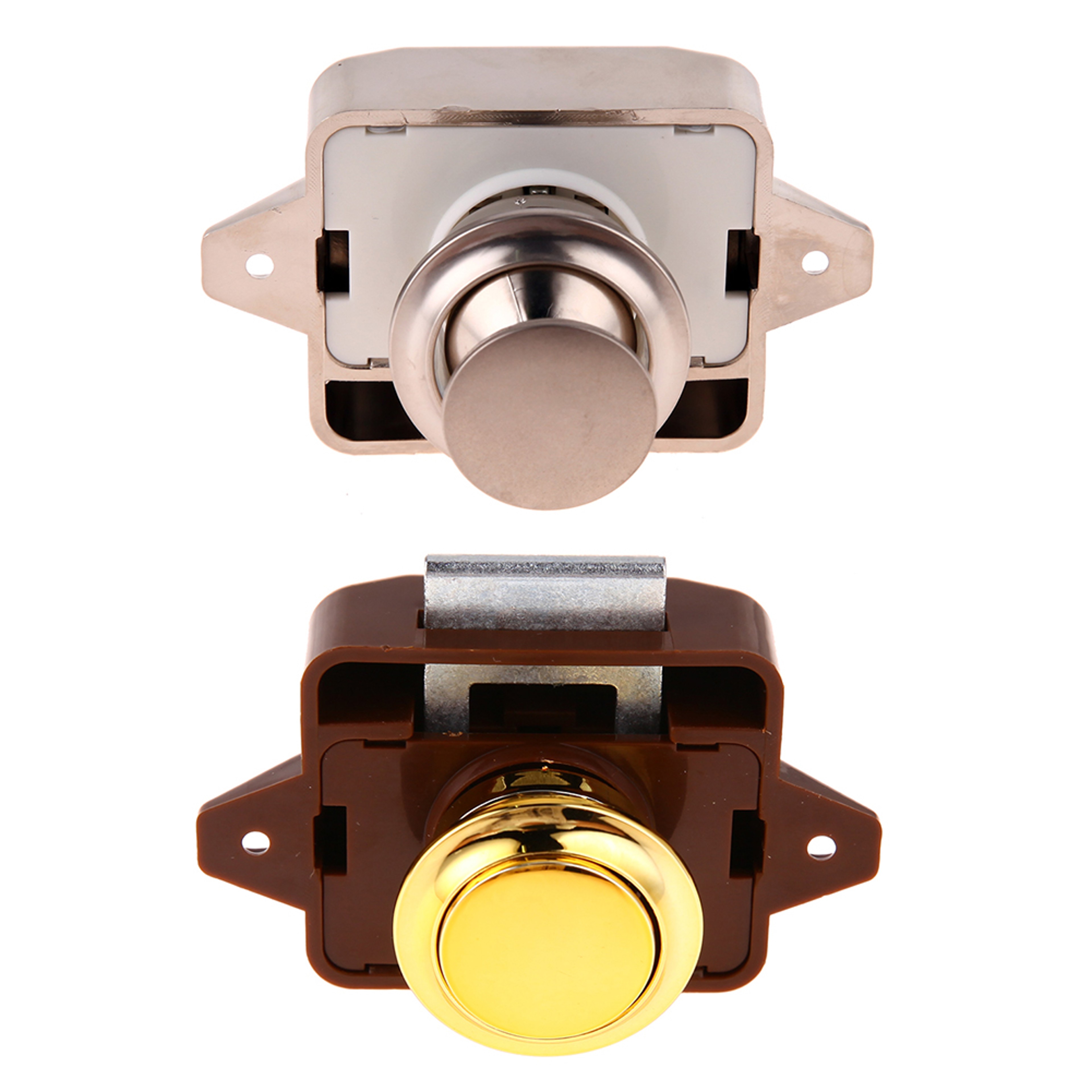 Keyless RV Push Cabinet Lock Zinc Alloy Push Button Drawer Latch 1