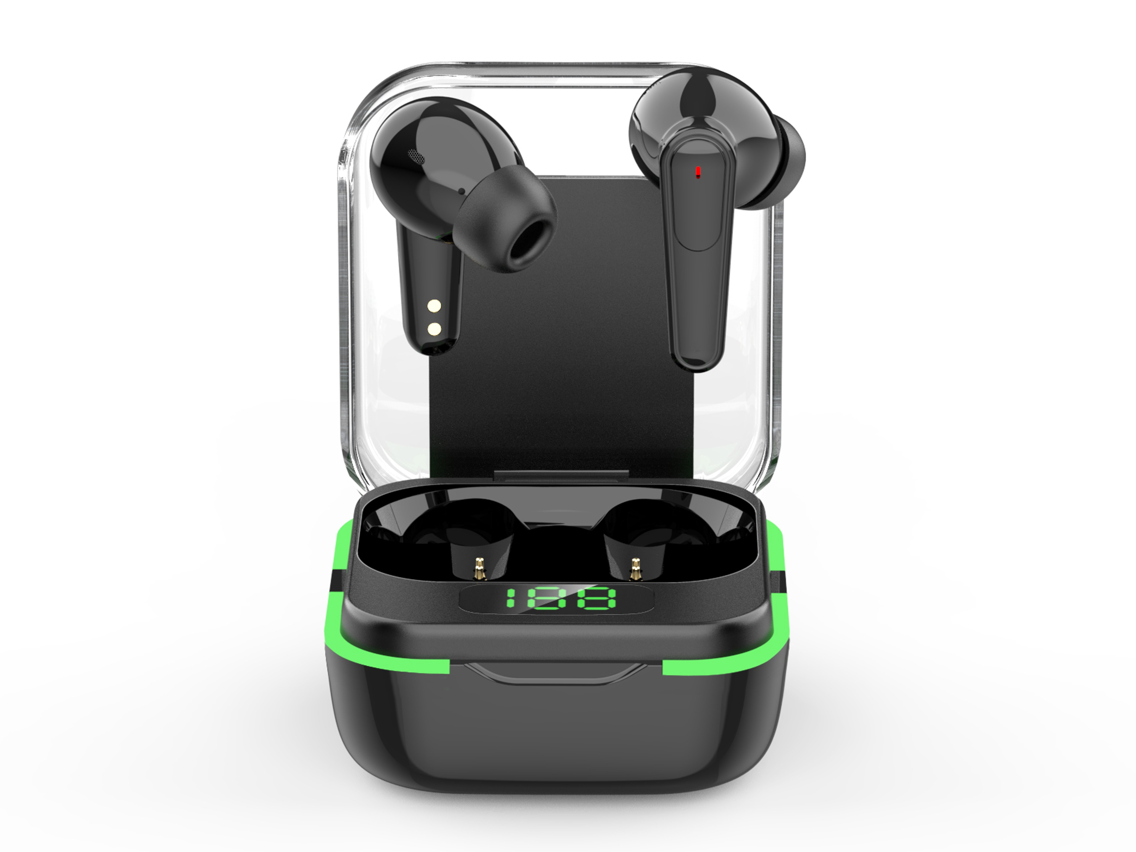 Wireless Bluetooth Earbuds with Battery Display and Noise Cancelling – view 1