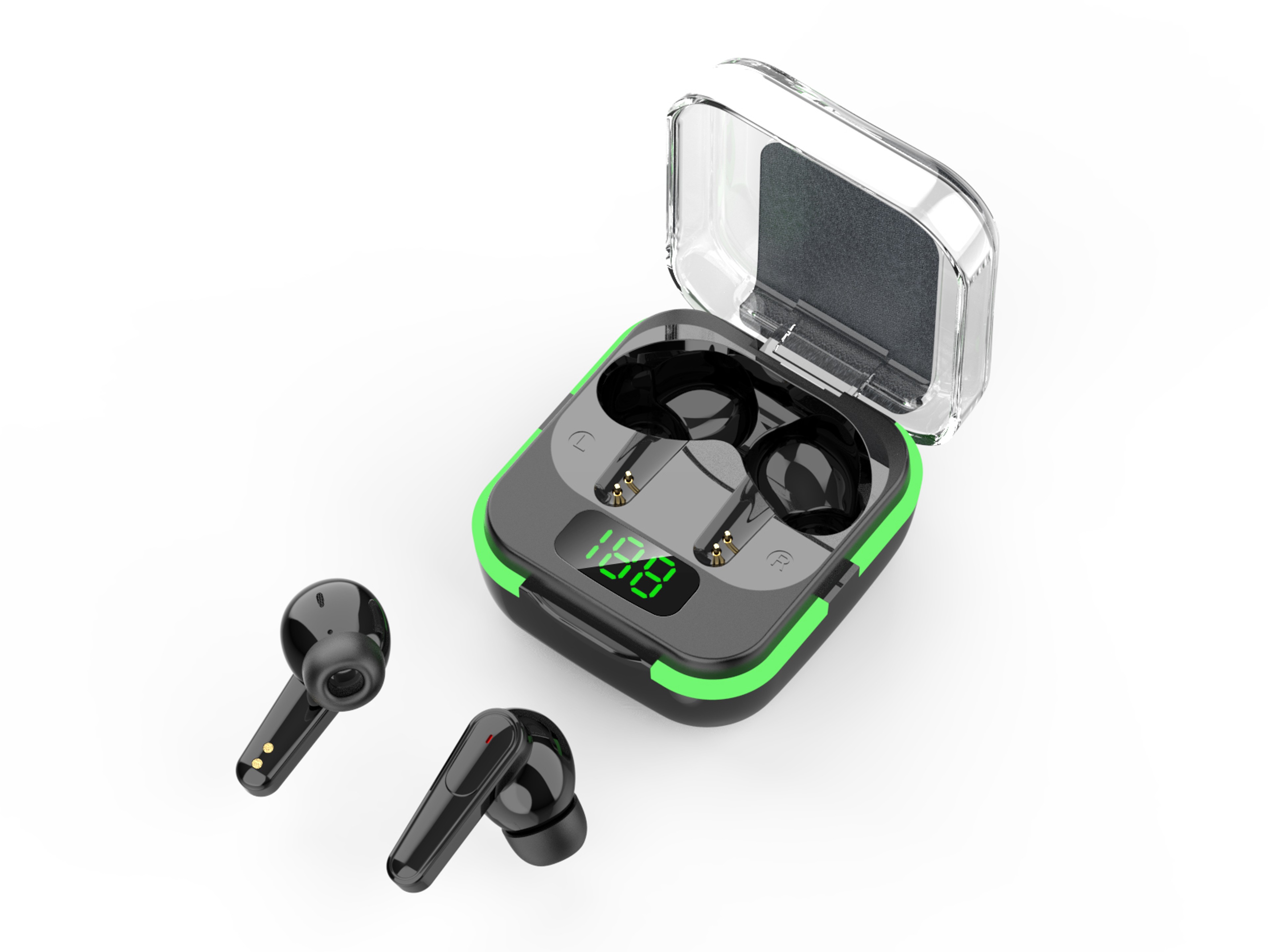 Wireless Bluetooth Earbuds with Battery Display and Noise Cancelling – view 4