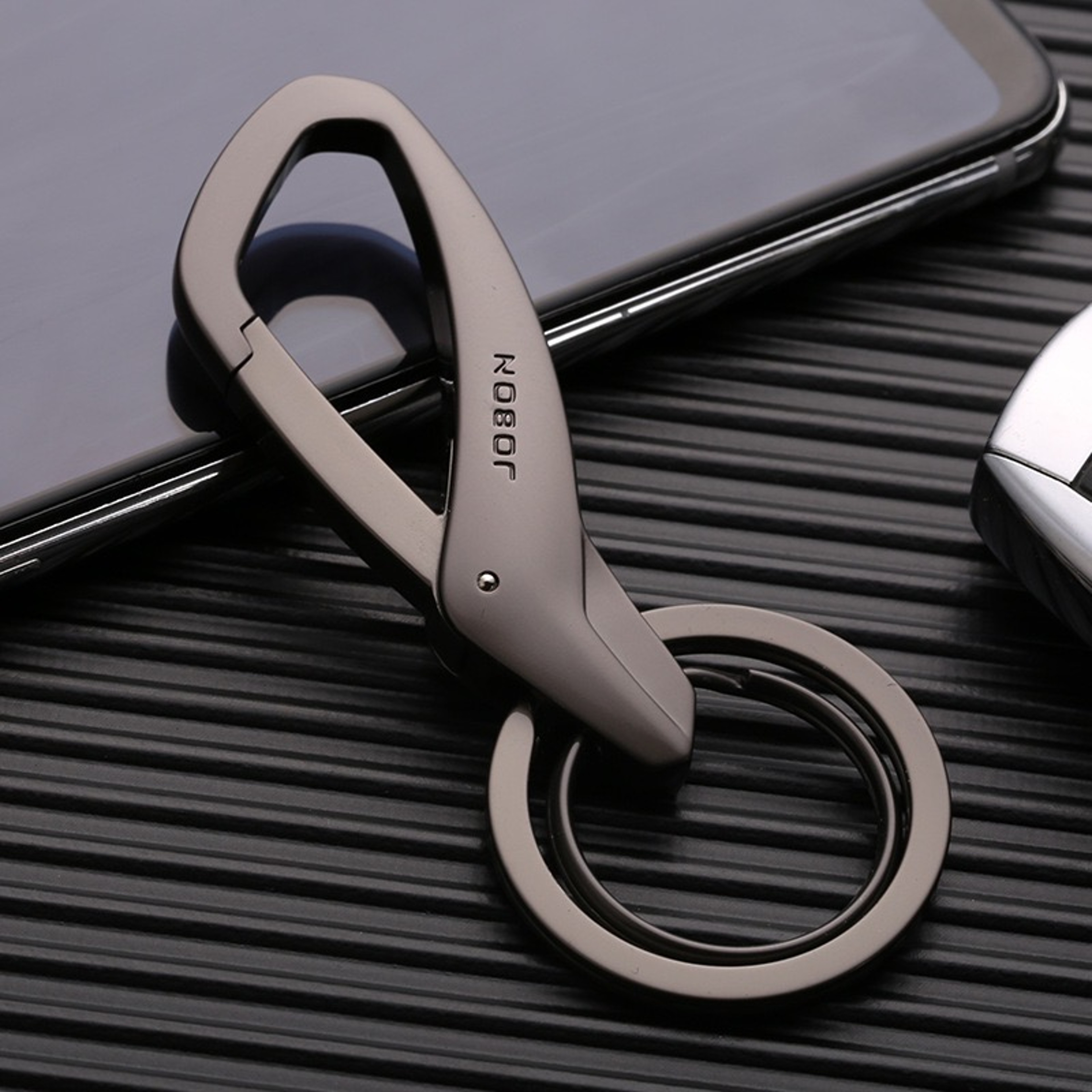 Double Ring Metal Keychain For Waist Hanging Everyday Carry 6