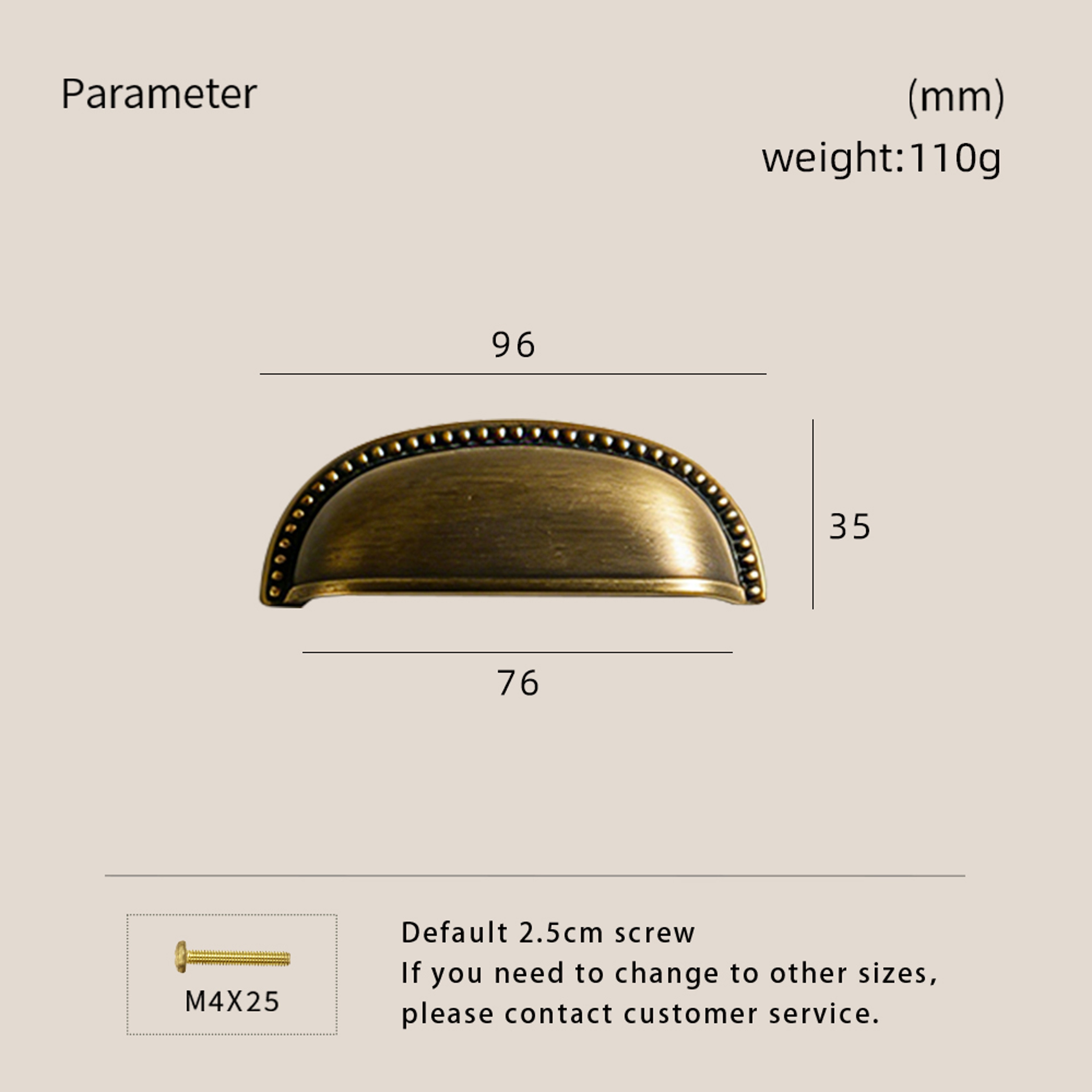 Brass Drawer Pulls for Cabinets Dressers and Wardrobes – view 7