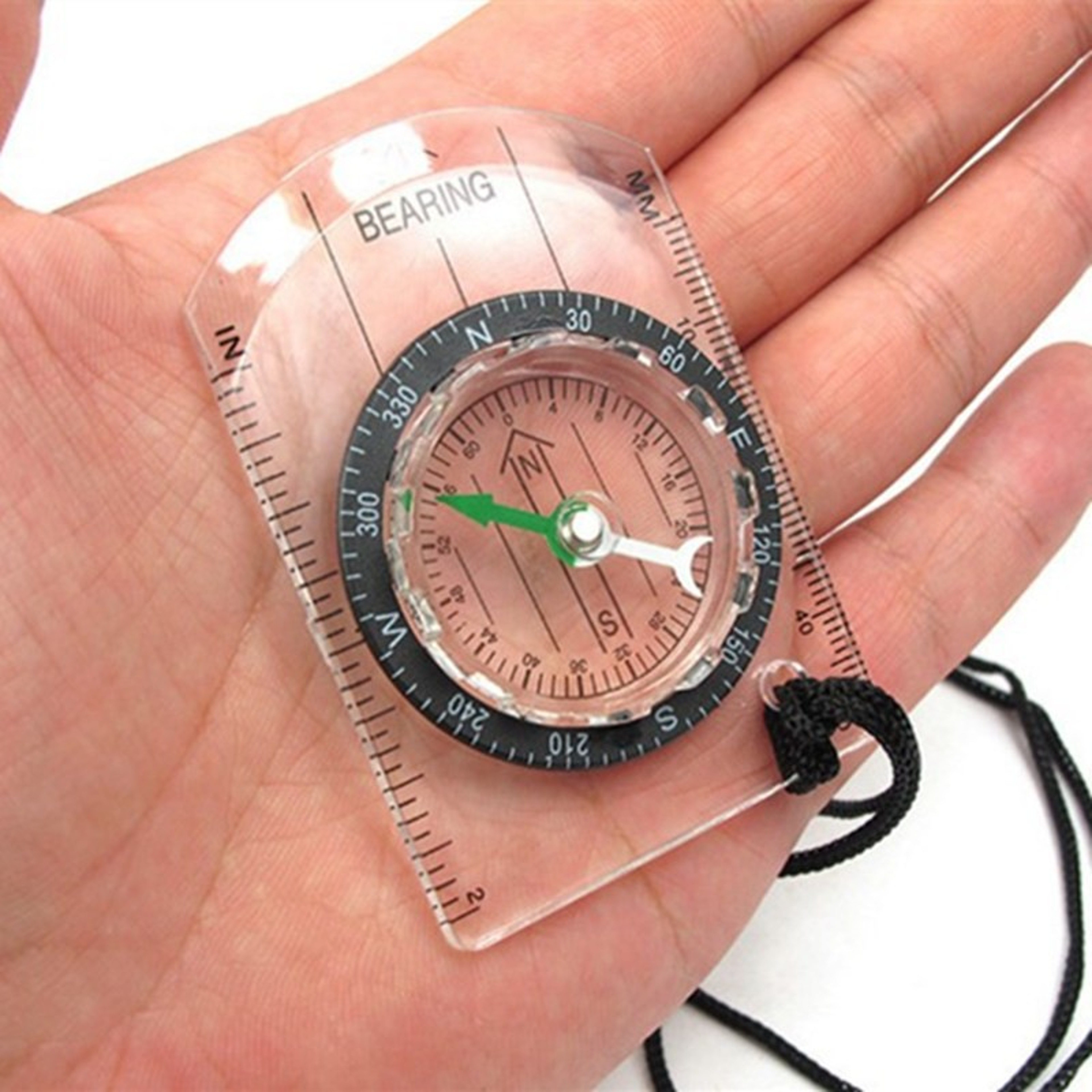 Outdoor Survival Compass with Map Ruler for Hiking – view 1