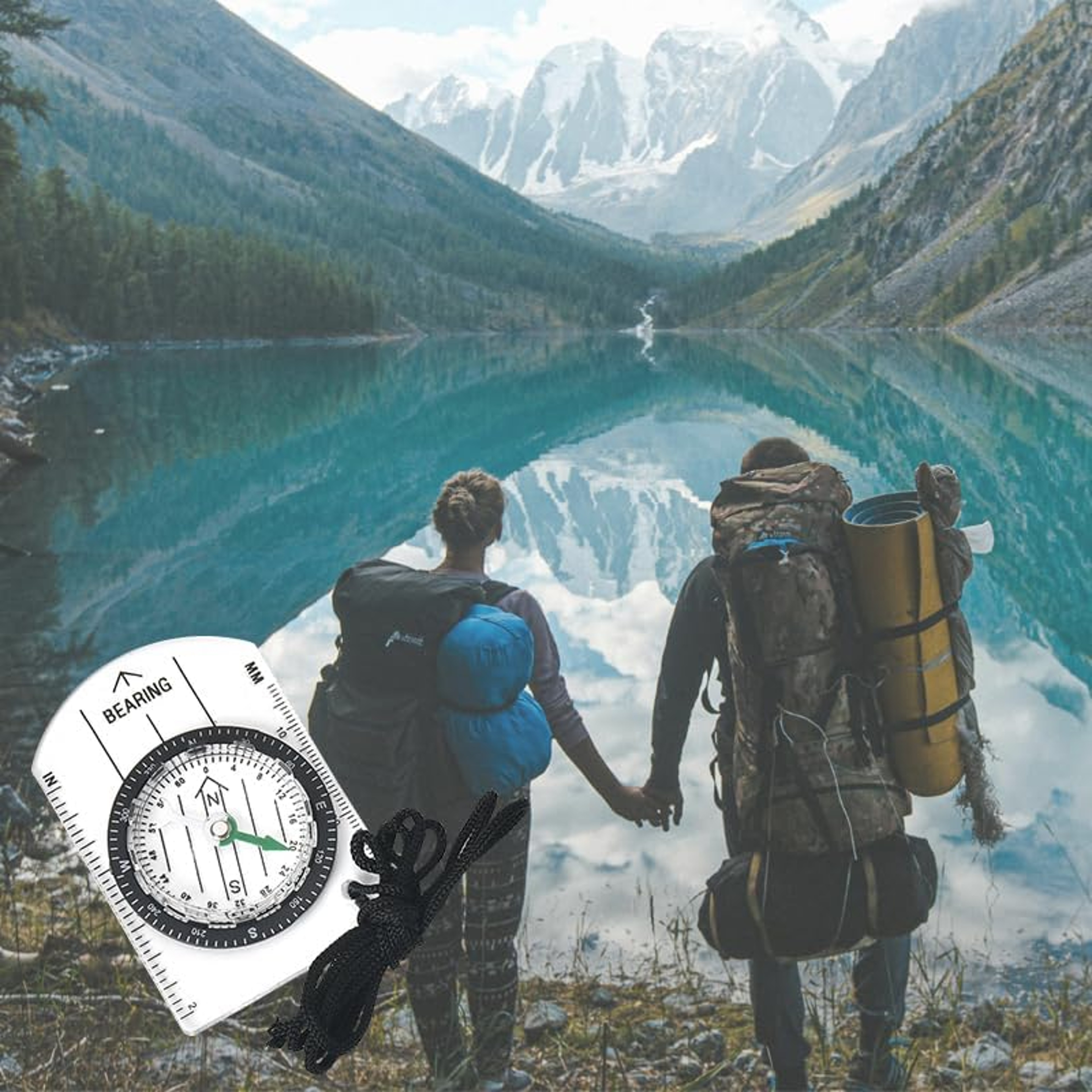 Outdoor Survival Compass with Map Ruler for Hiking – view 5