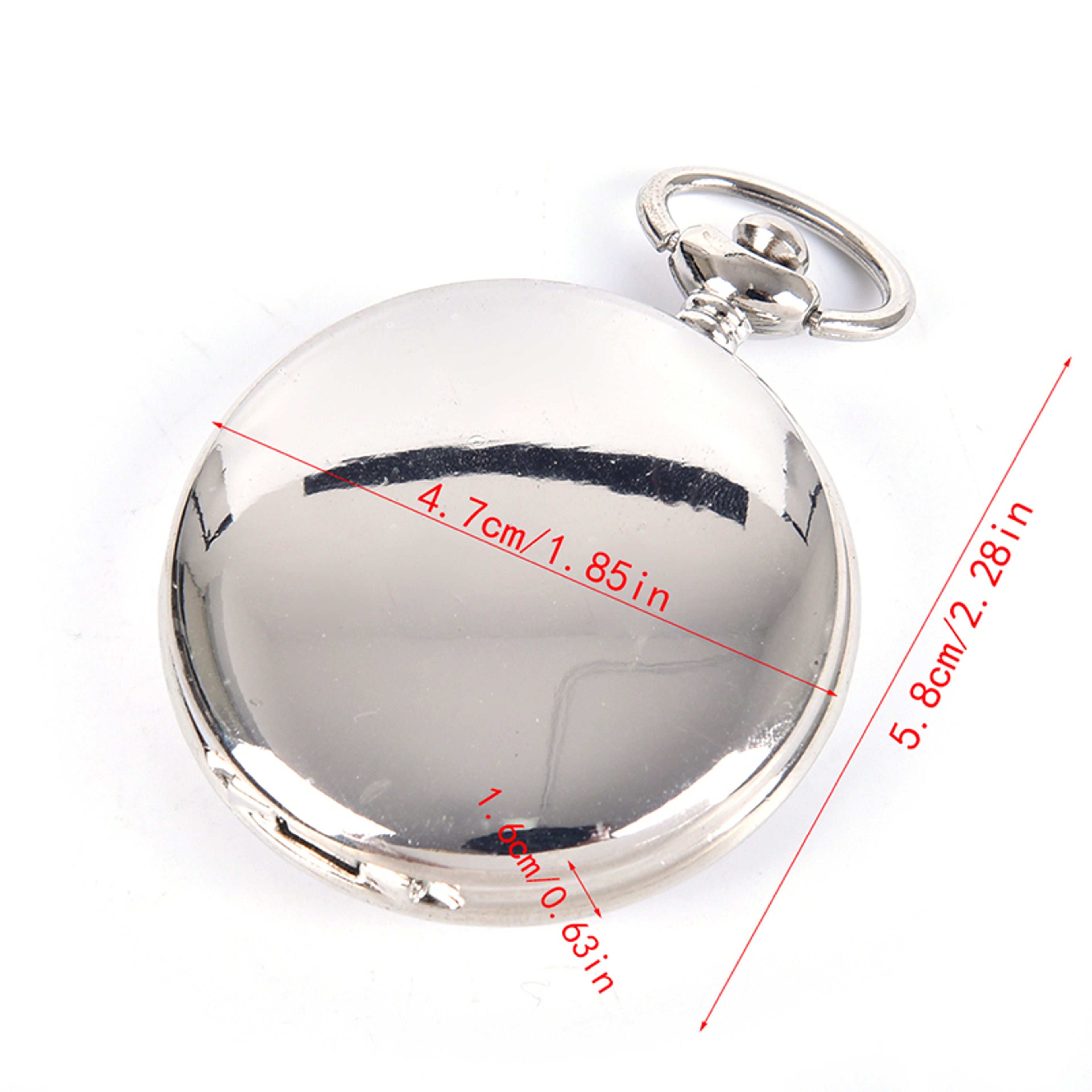 Pocket Watch Compass Portable Hiking Compass Keychain 4