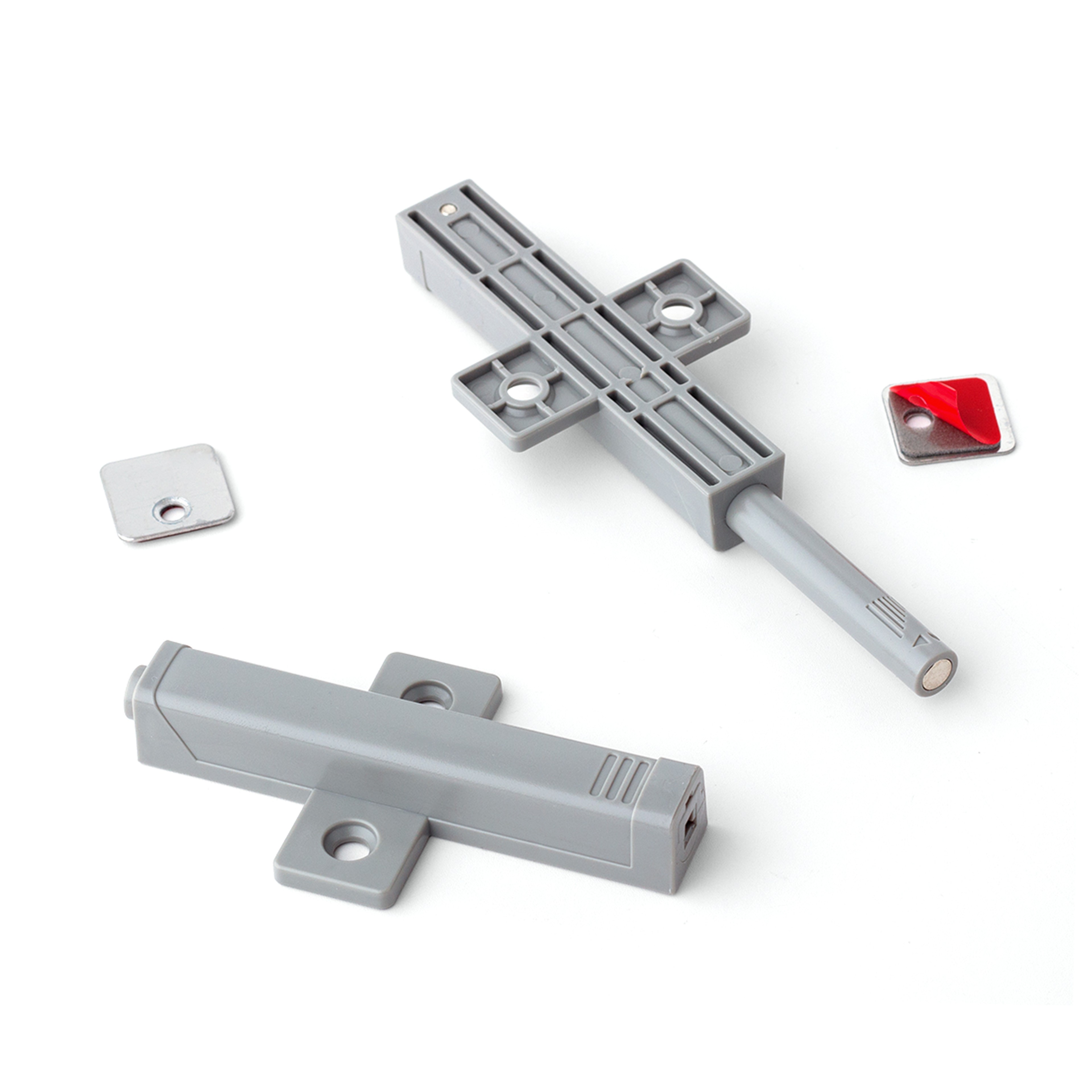 Gray Magnetic Catch Push to Open Cabinet Latch for Kitchen Doors and Drawers – view 5