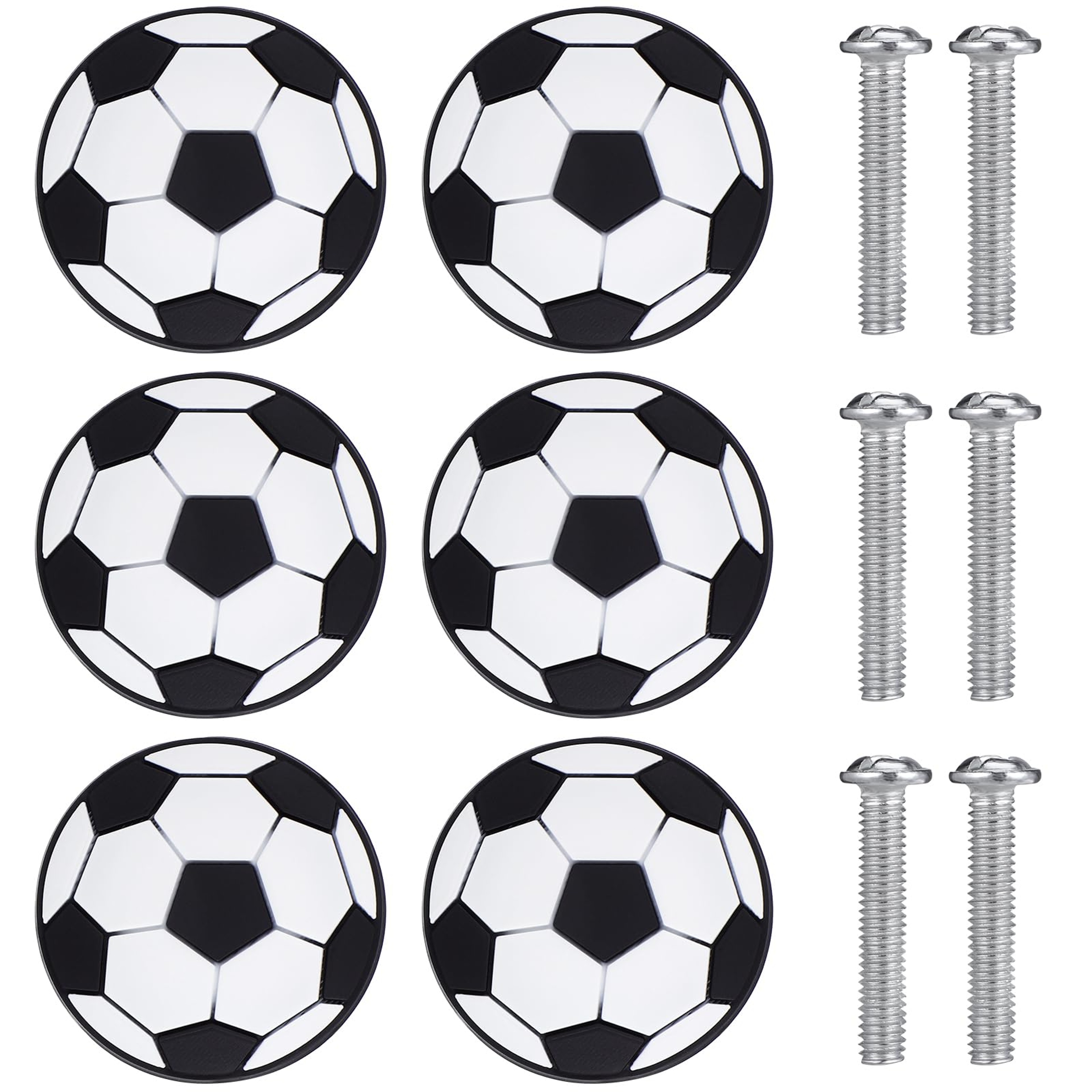 Soccer Ball Drawer Knobs Soft Rubber Kids Cabinet Handles 0