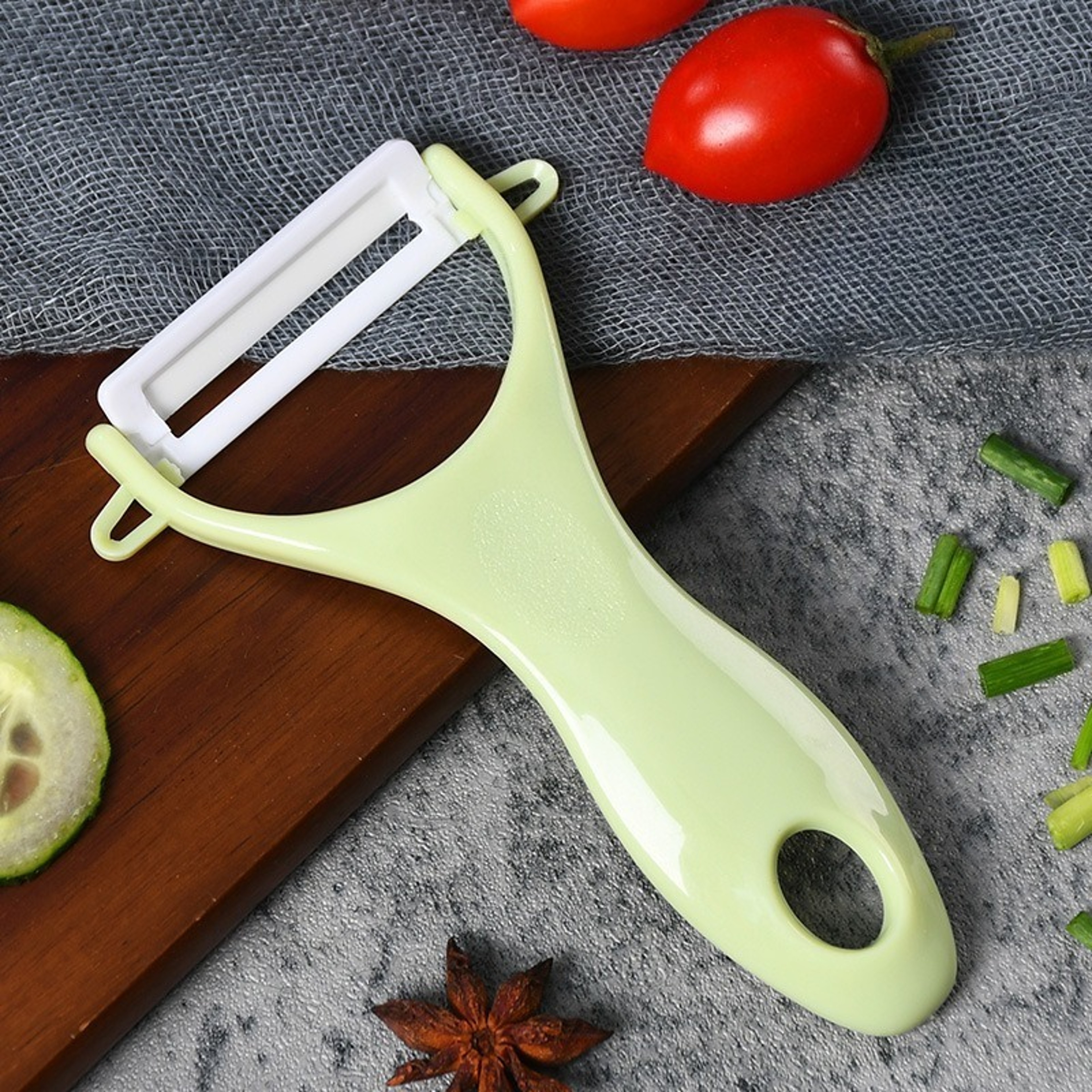 Ceramic Blade Vegetable Peeler Ergonomic Kitchen Tool For Potatoes Carrots  Fruits 7