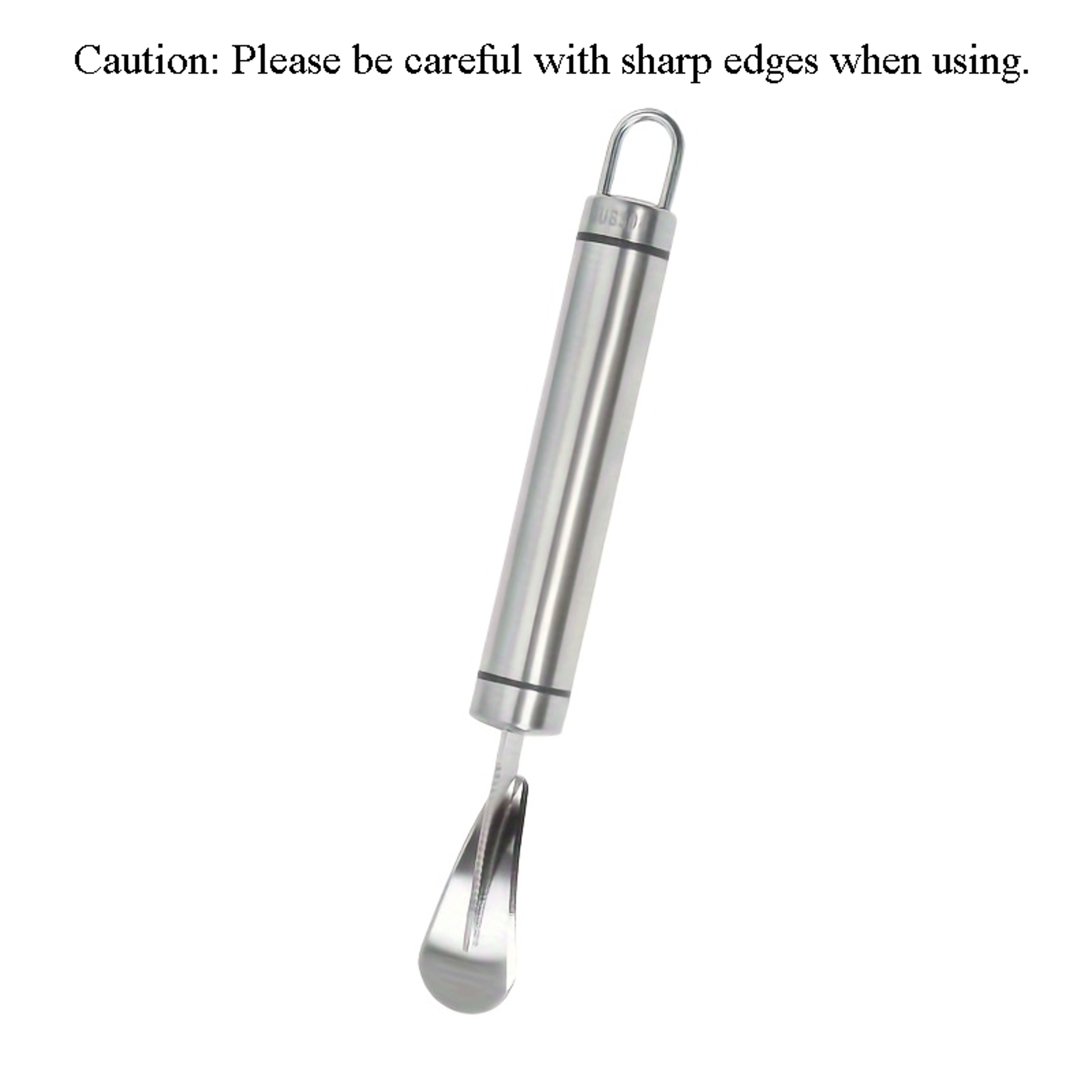 Stainless Steel Orange Peeler Tool with Ergonomic Handle Easy Citrus Peeling Cutter – view 7
