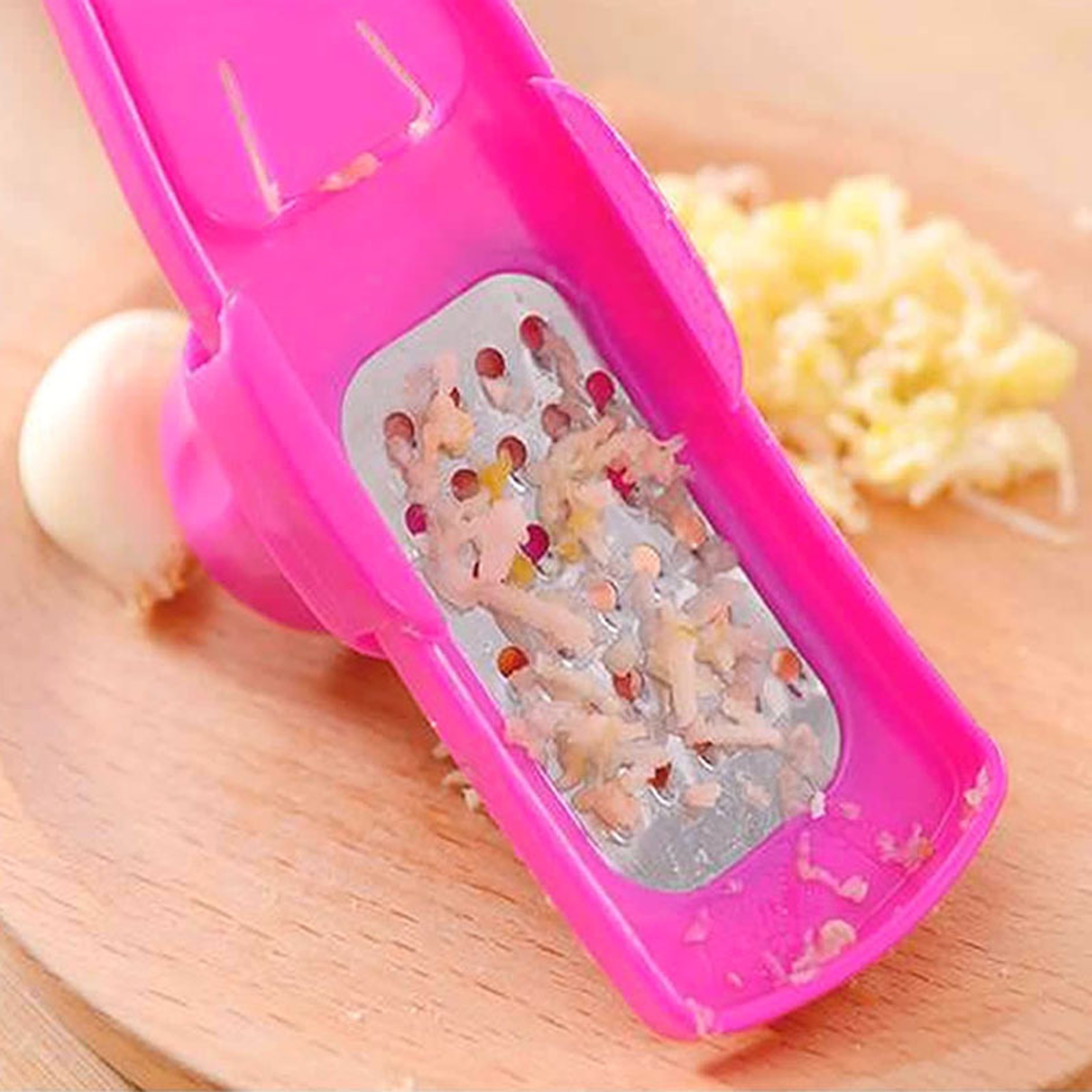 Mini Manual Garlic Press Grinder  Ginger Mincer Kitchen Tool 5