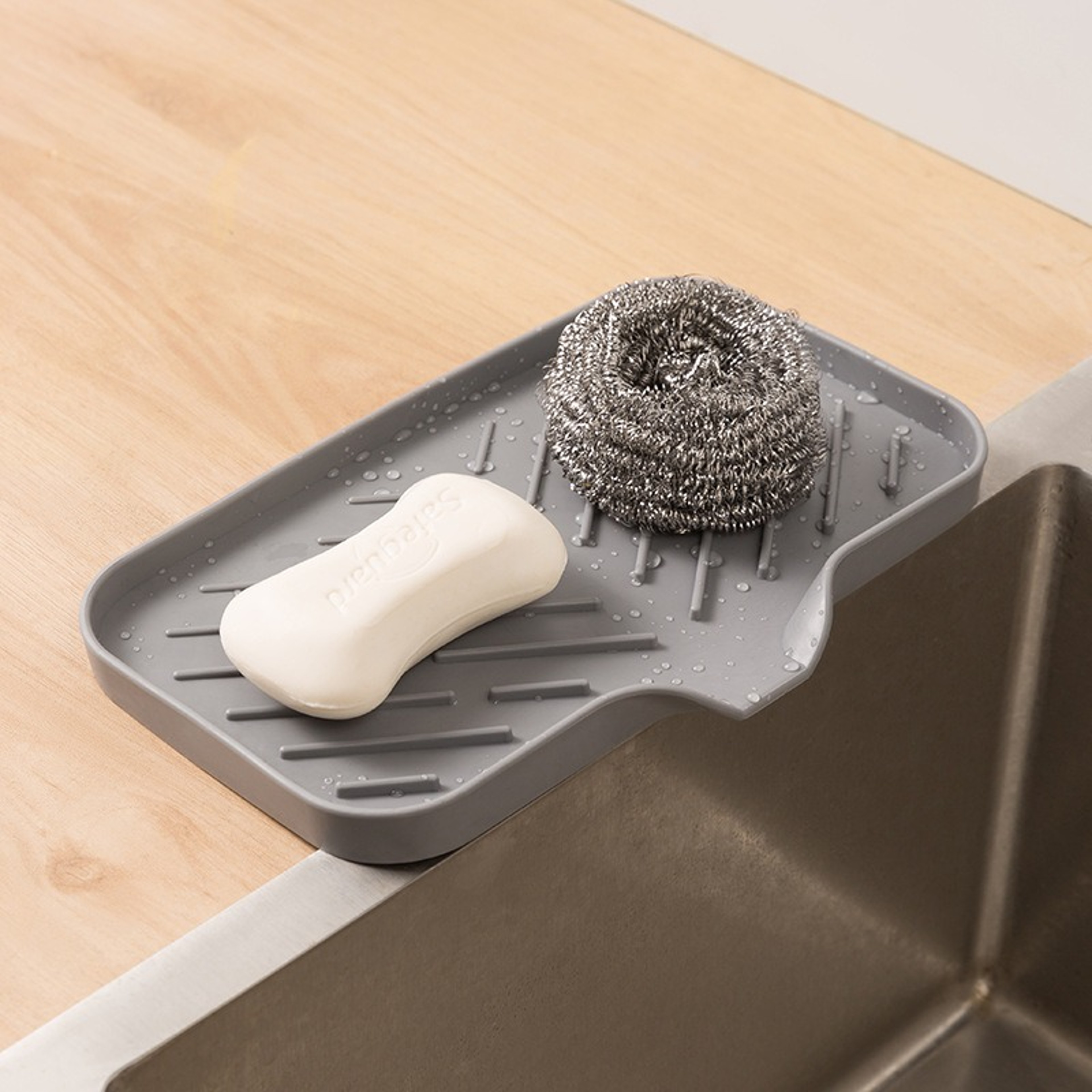 Kitchen Sink Sponge Holder  Under Sink Organizer Space Saving Sink Accessories Caddy 2