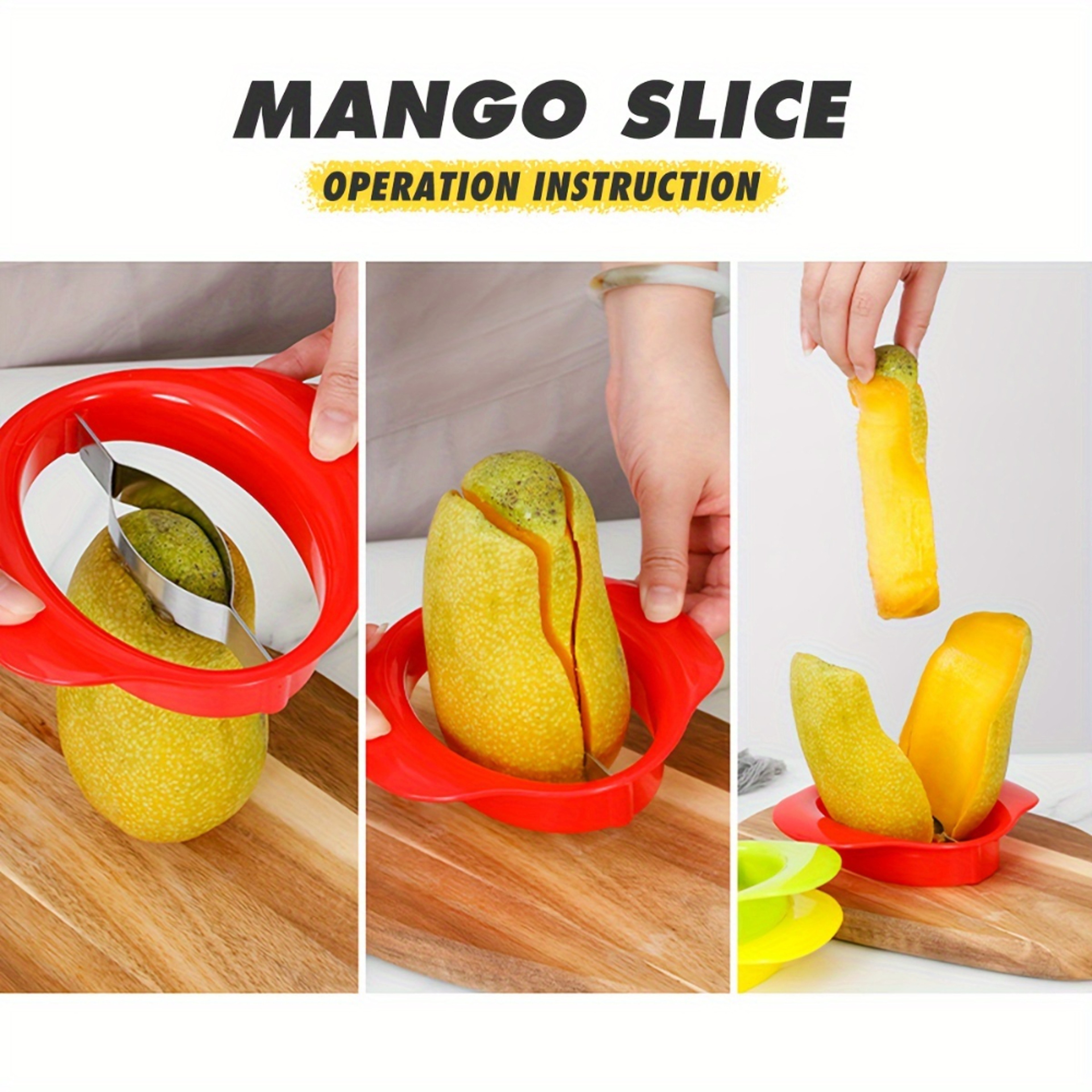 Premium Mango Slicer  Fruit Corer Tool With Non Slip Grip For Effortless Peeling And Cutting 3