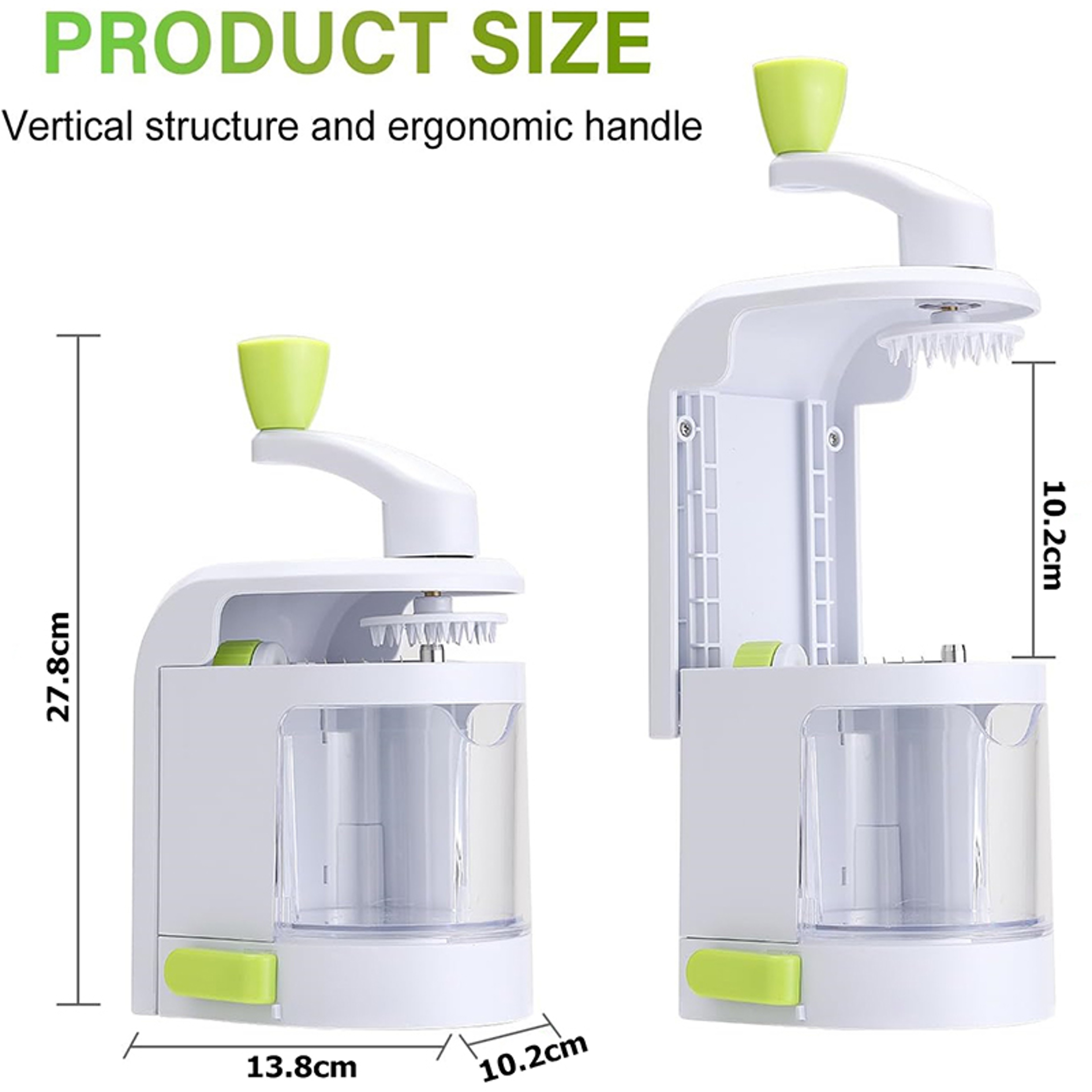 High Performance Vegetable Spiralizer Slicer with Rotating Blades for Healthy Meals – view 4