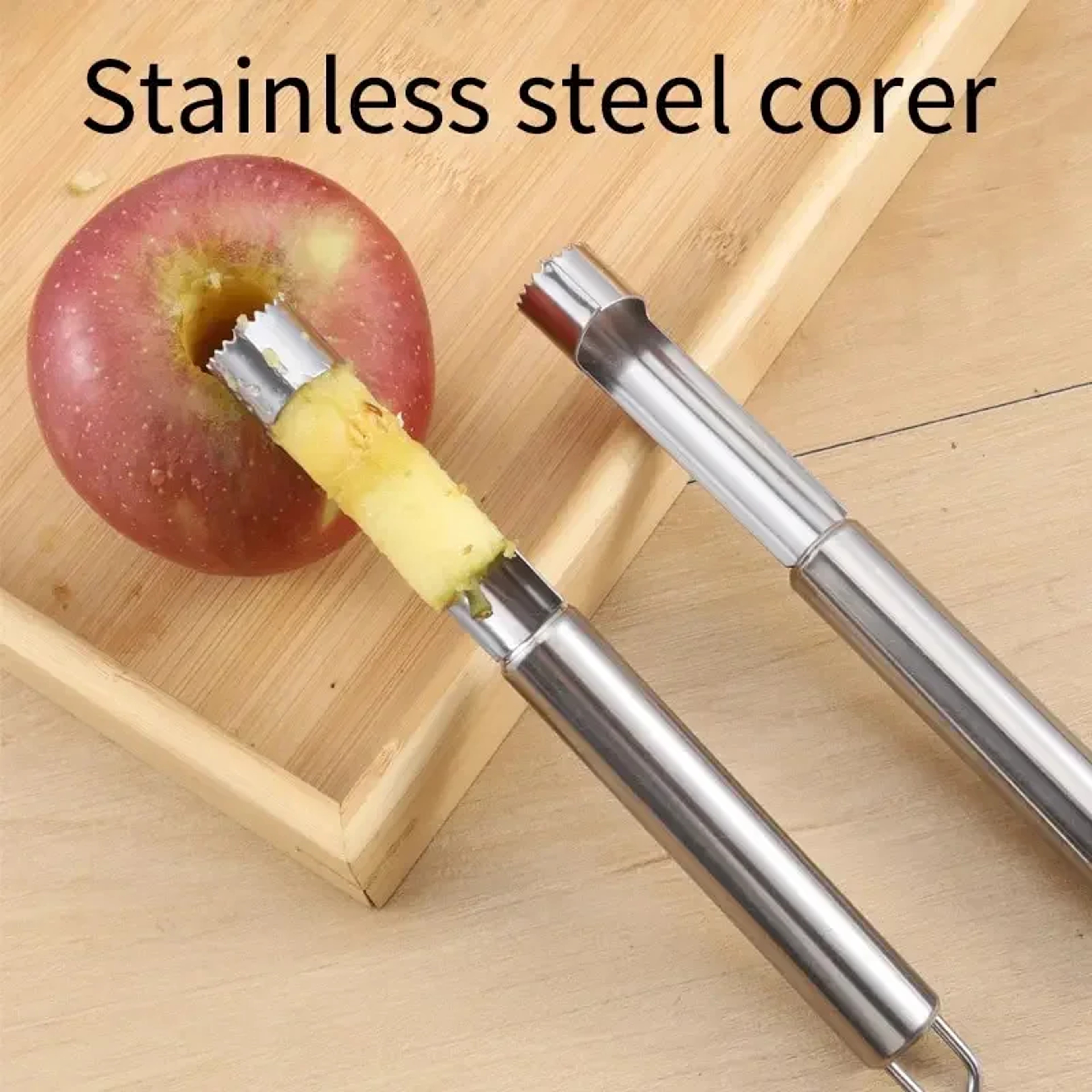 Stainless Steel Apple Corer and Fruit Slicer Kitchen Tool for Easy Fruit Prep – view 1