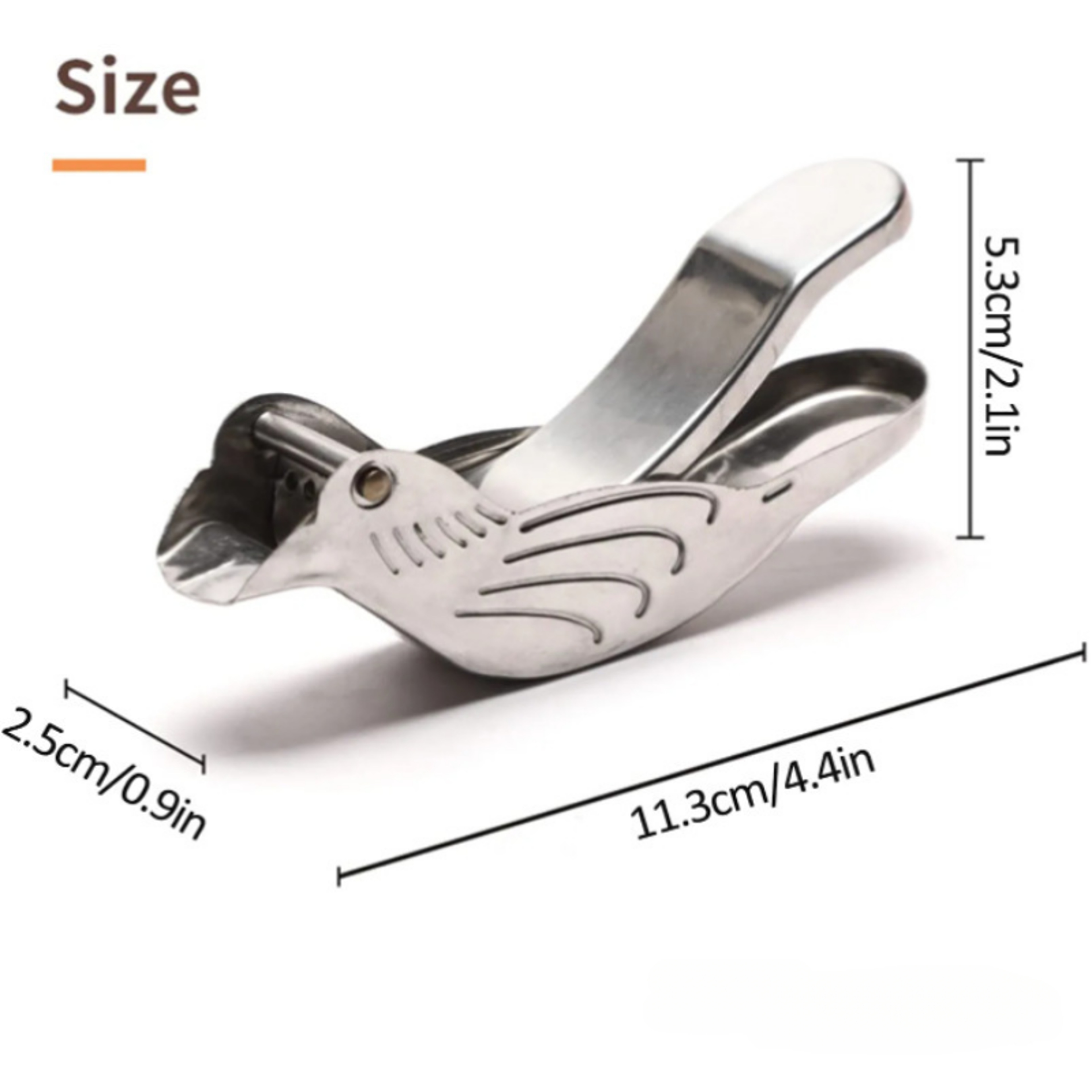 Stainless Steel Bird Shaped Lemon Squeezer  Tea Infuser Multi Use Juicer For Kitchen  Home 1