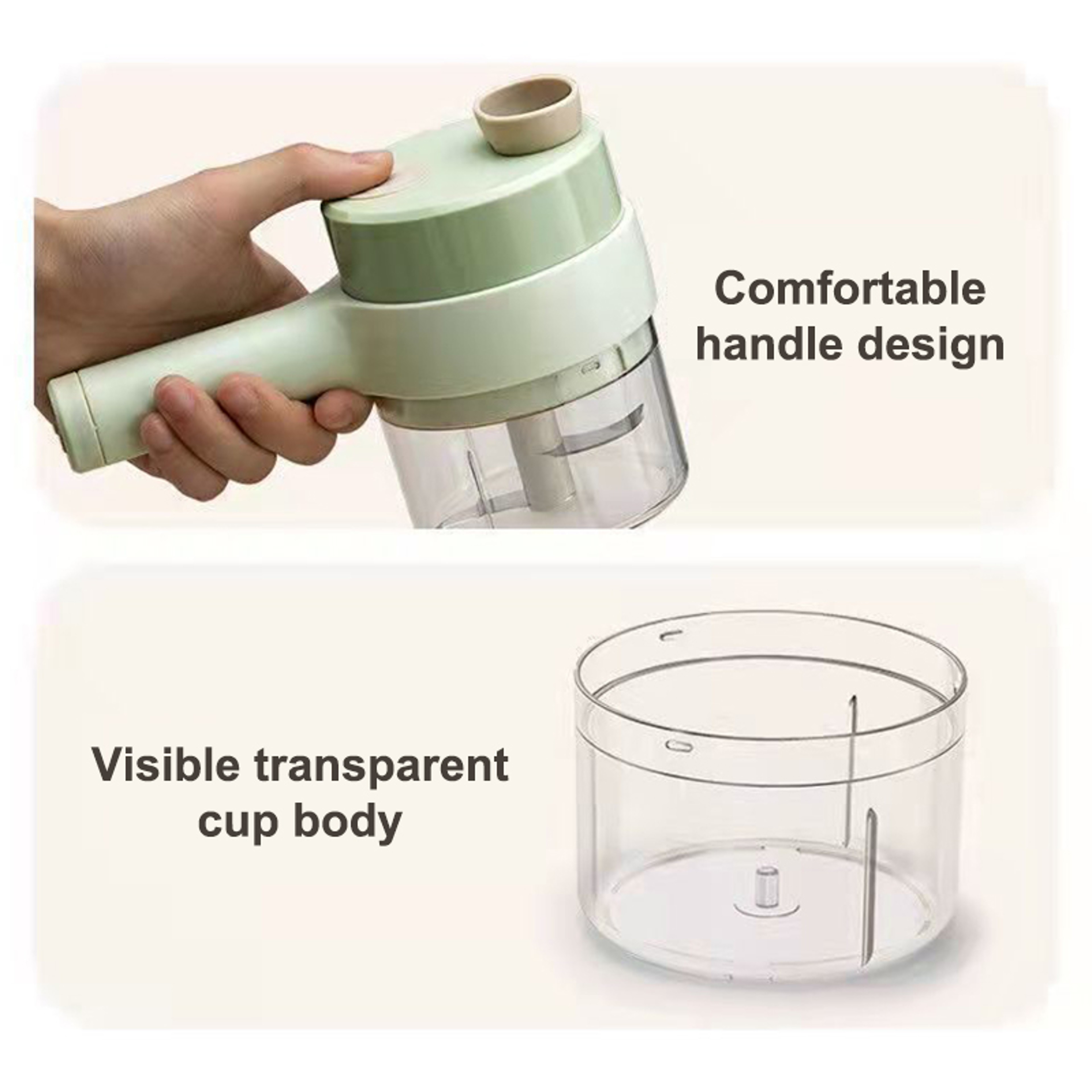 Wireless Electric Food Processor Rechargeable Handheld Vegetable  Meat Cutter For Easy Household Me 1
