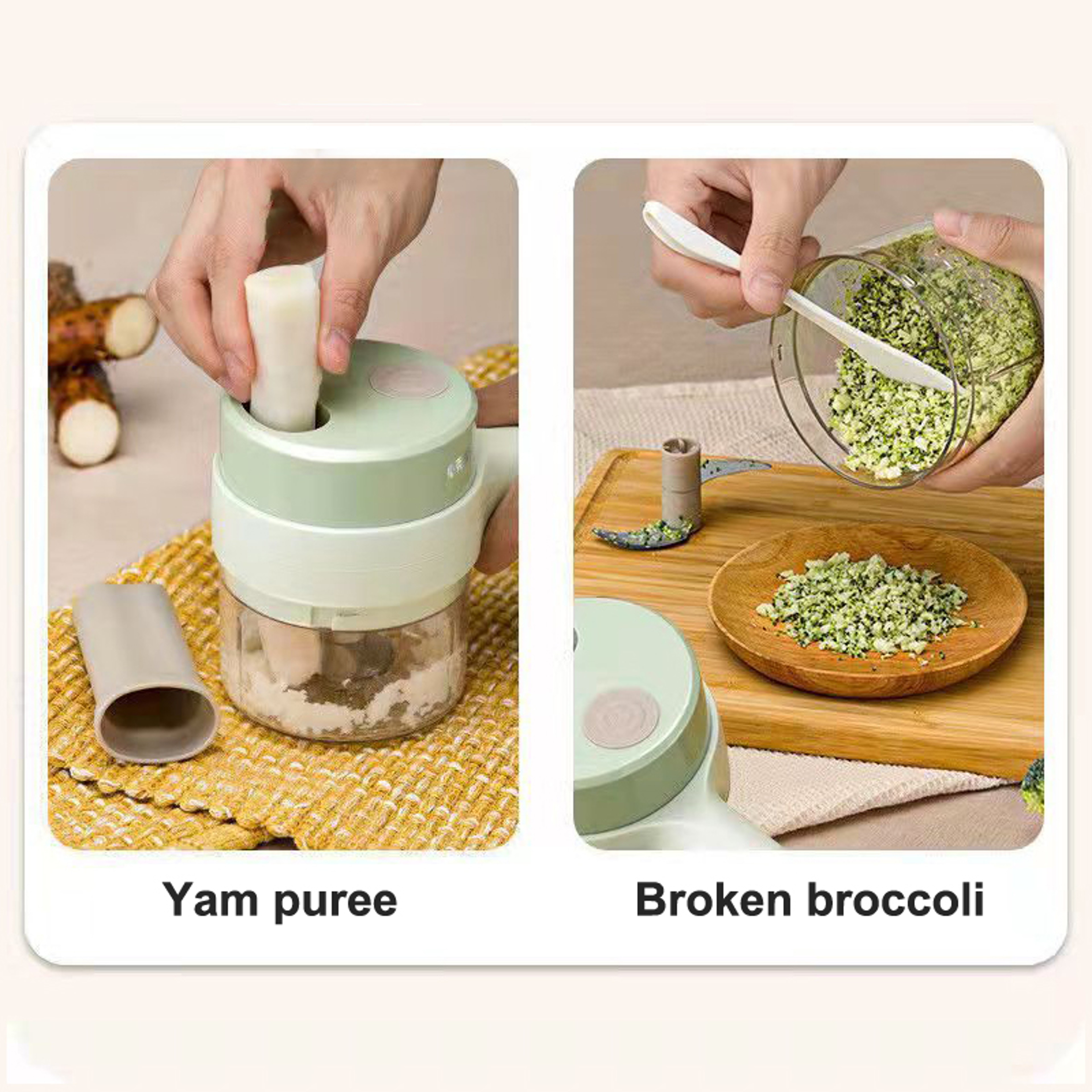 Wireless Electric Food Processor Rechargeable Handheld Vegetable  Meat Cutter For Easy Household Me 3