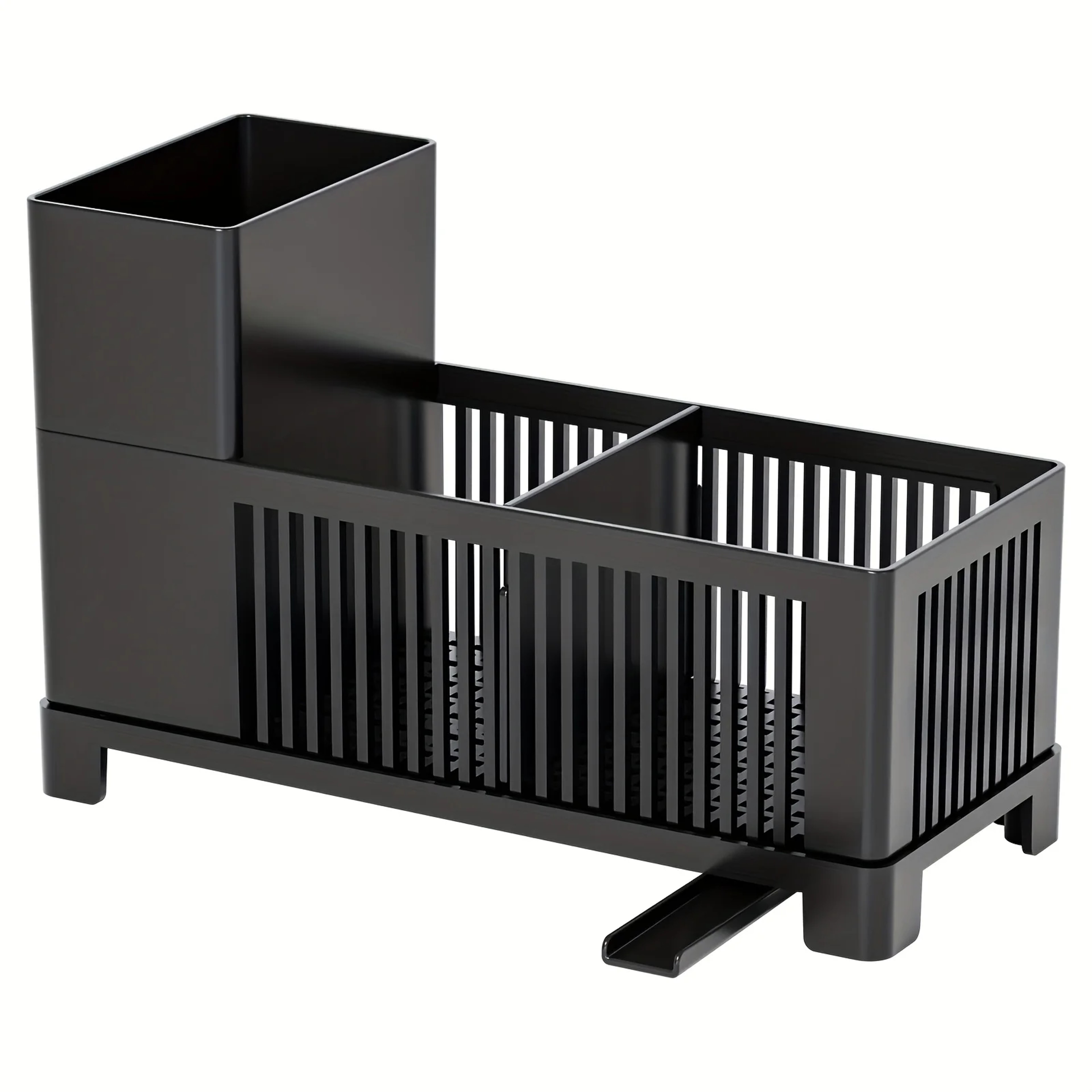 Kitchen Drain Rack for Utensils & Cleaning Tools Space Saving Drying Basket for Sponges & Brushes – view 7