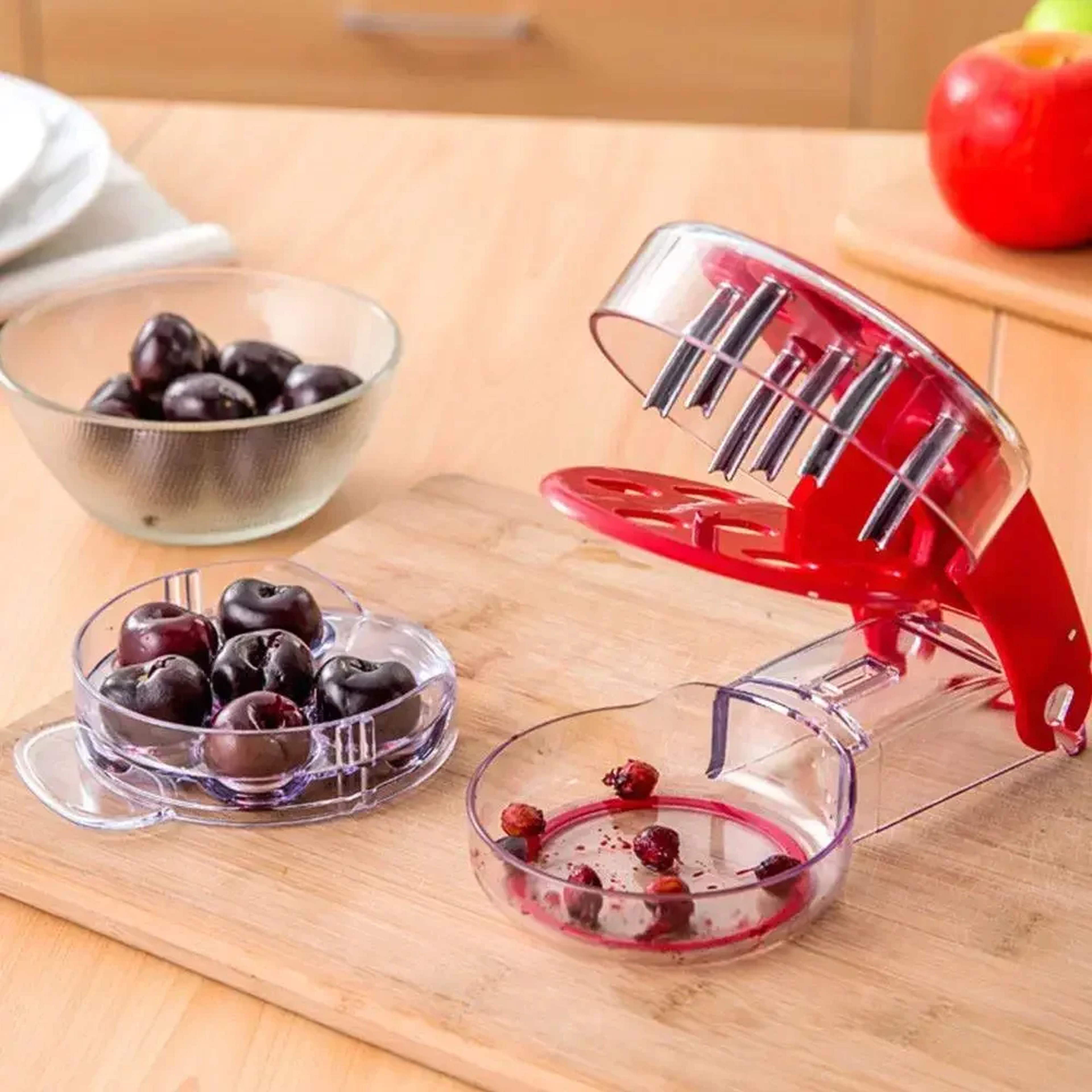 Stainless Steel Cherry Pitter Handheld Fruit Pitter With Holes For Easy Pitting And Coring 2