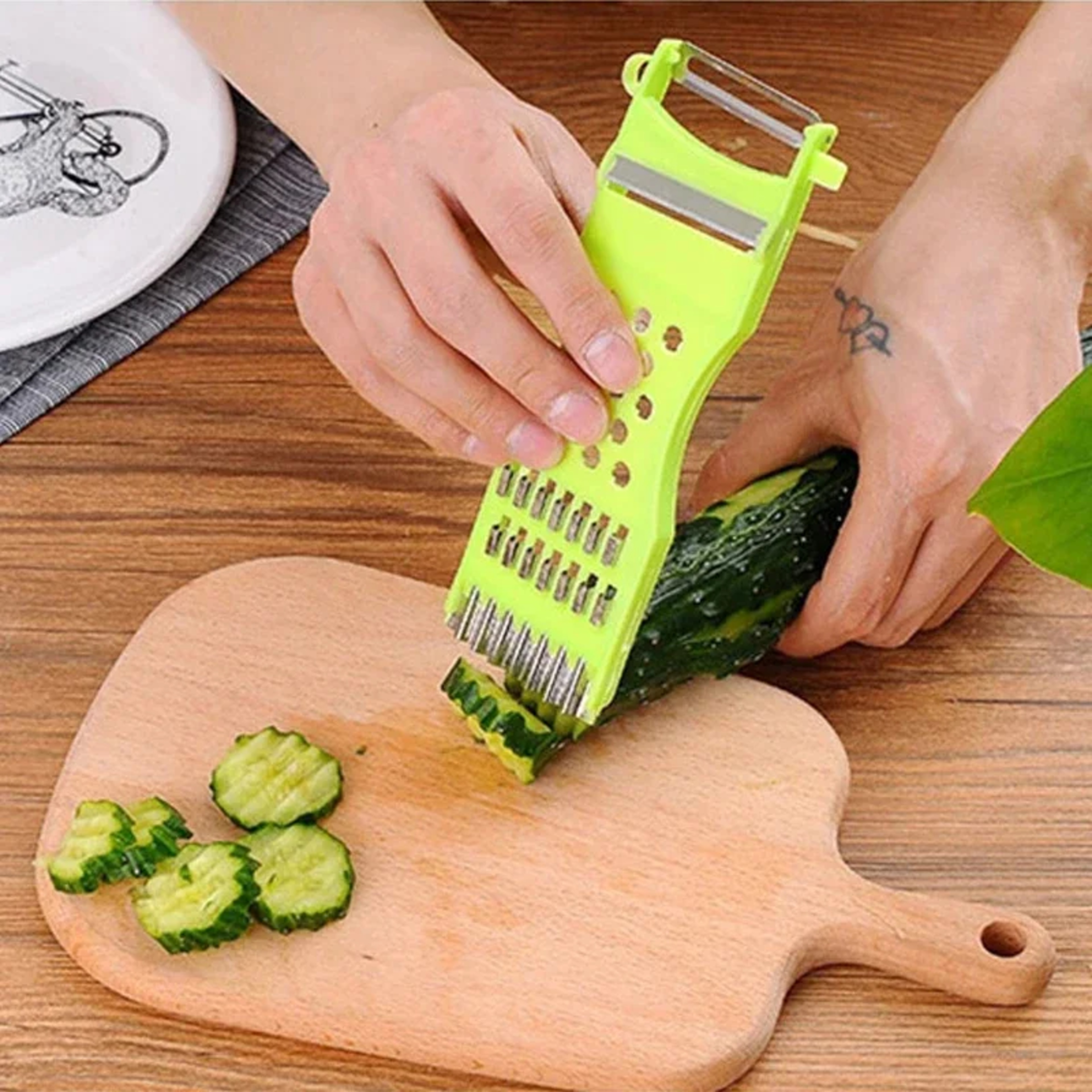 Premium Carrot Grater  Vegetable Cutter For Effortless Kitchen Prep 4