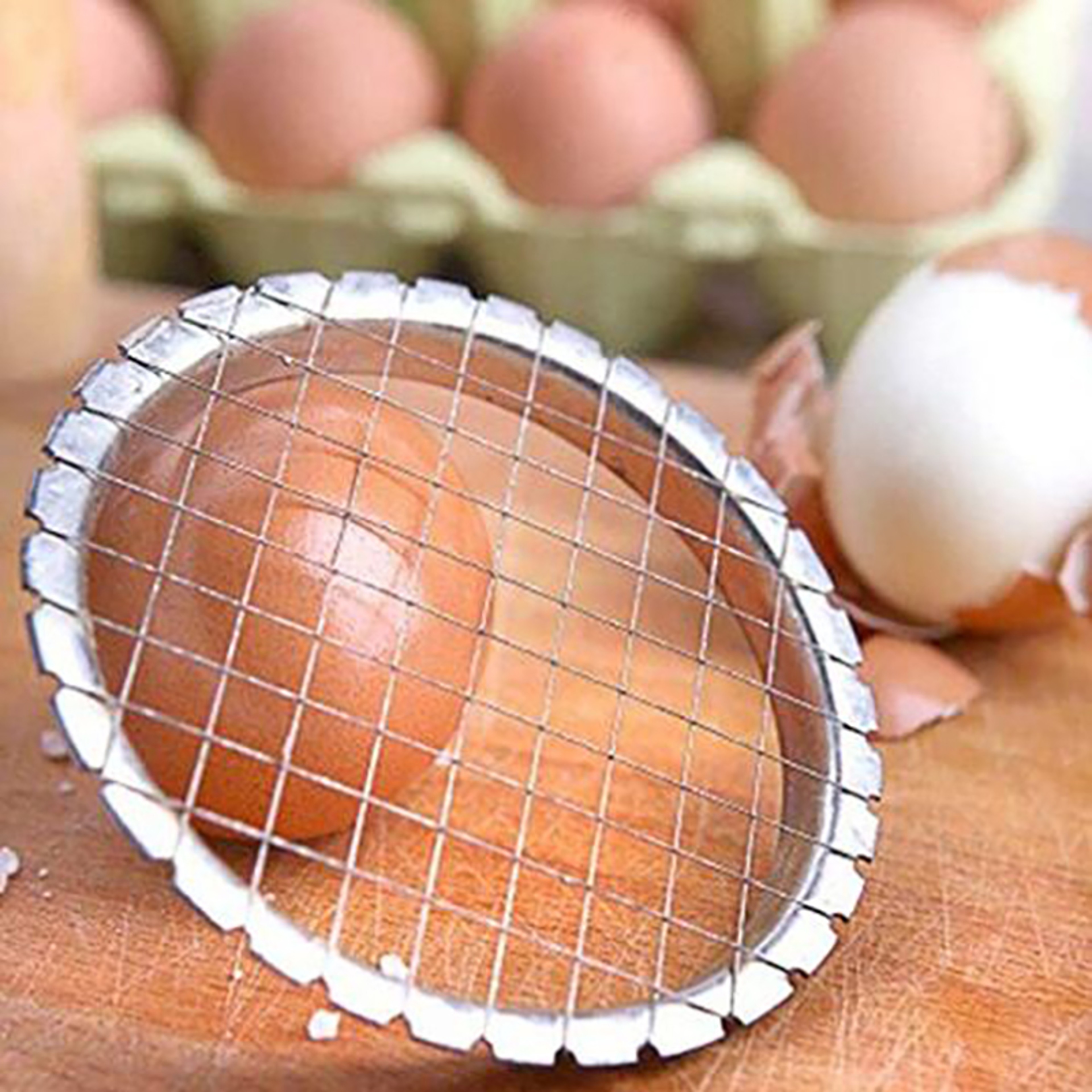 Premium Stainless Steel Egg Slicer & Vegetable Chopper Quick Kitchen Cutter – view 3