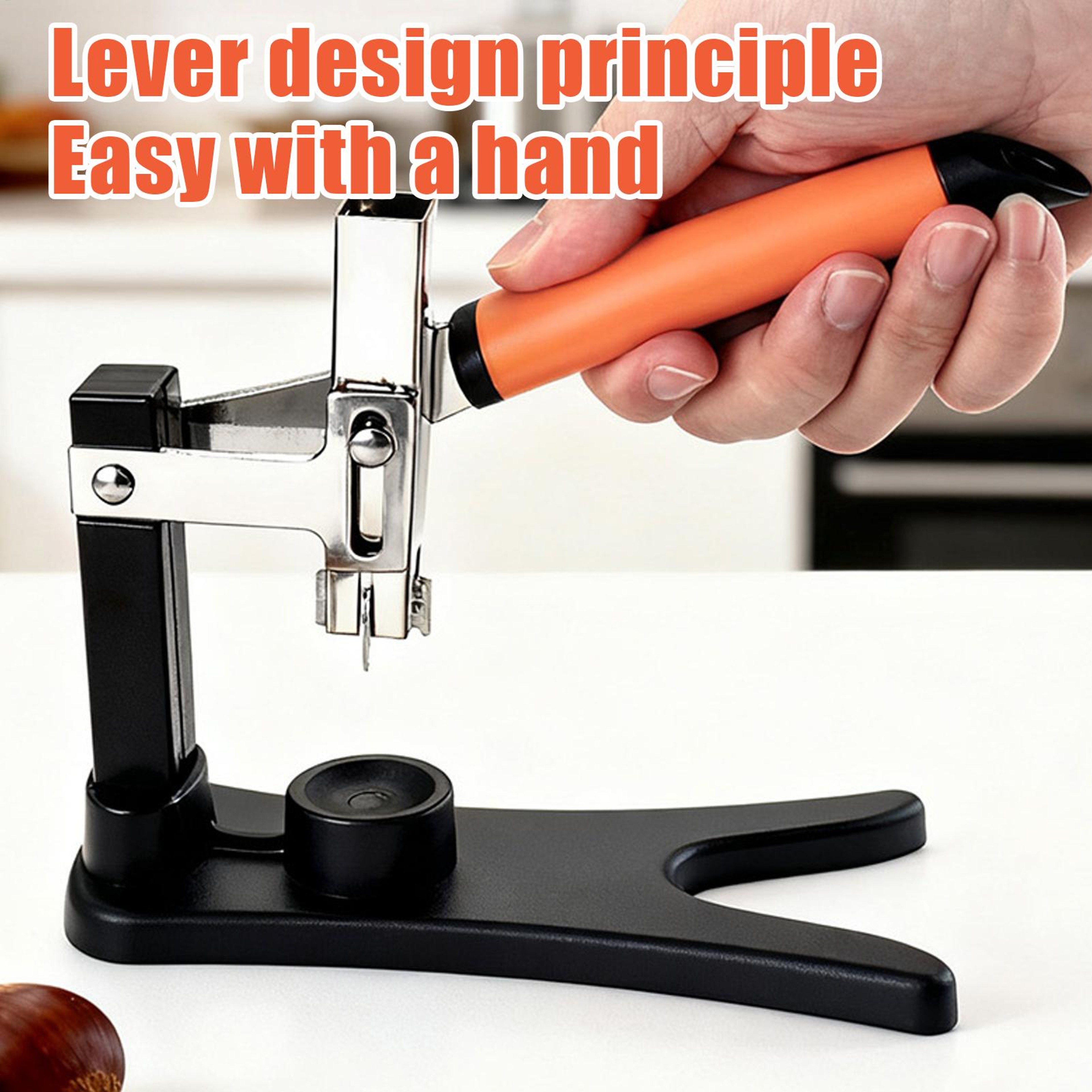 Premium Chestnut Cutter  Nutcracker With Non Slip Handle For Easy Shelling 2