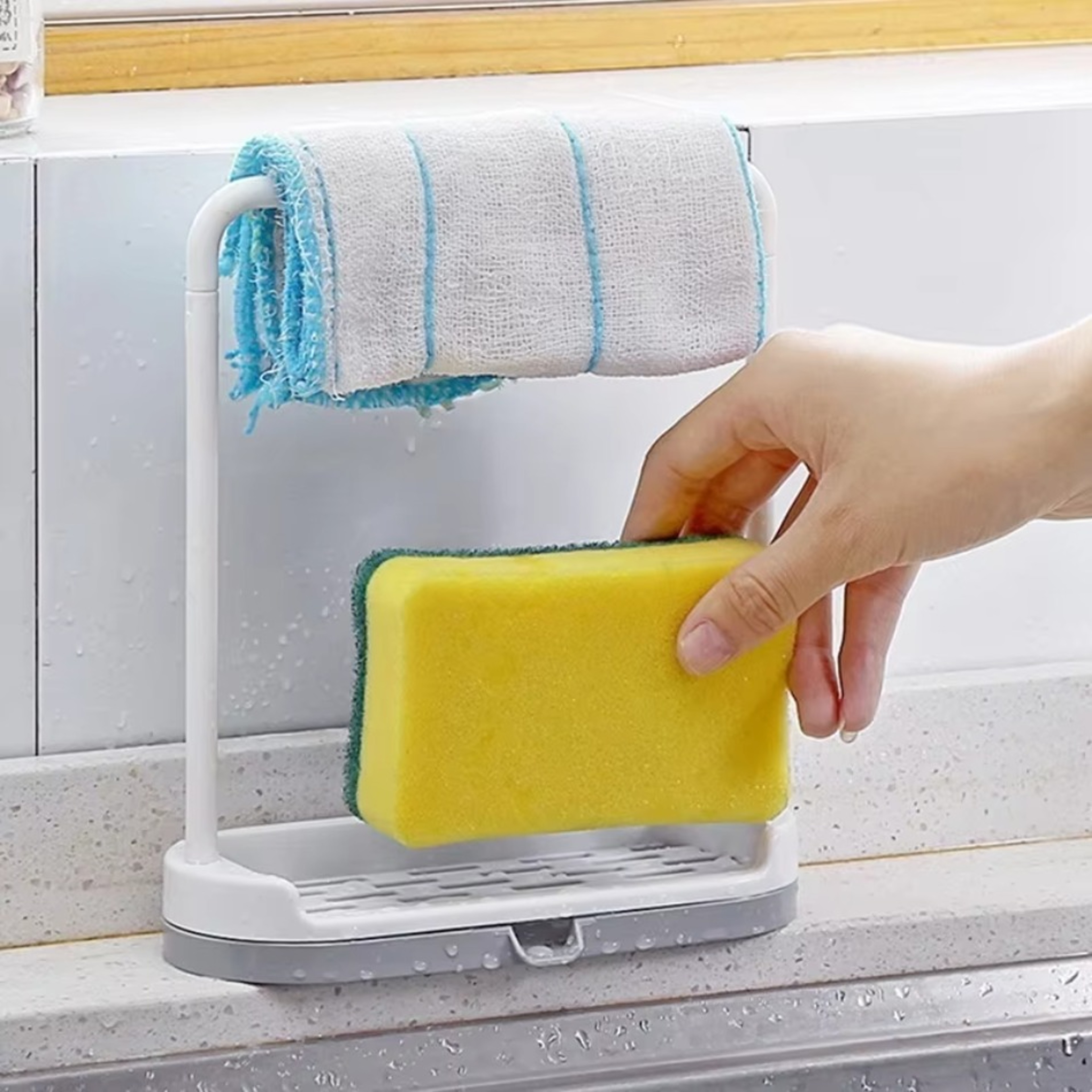 Premium Kitchen Sink Organizer Over Sink Storage Rack With Water Filter Shelf  Dishwashing Cloth Ho 5