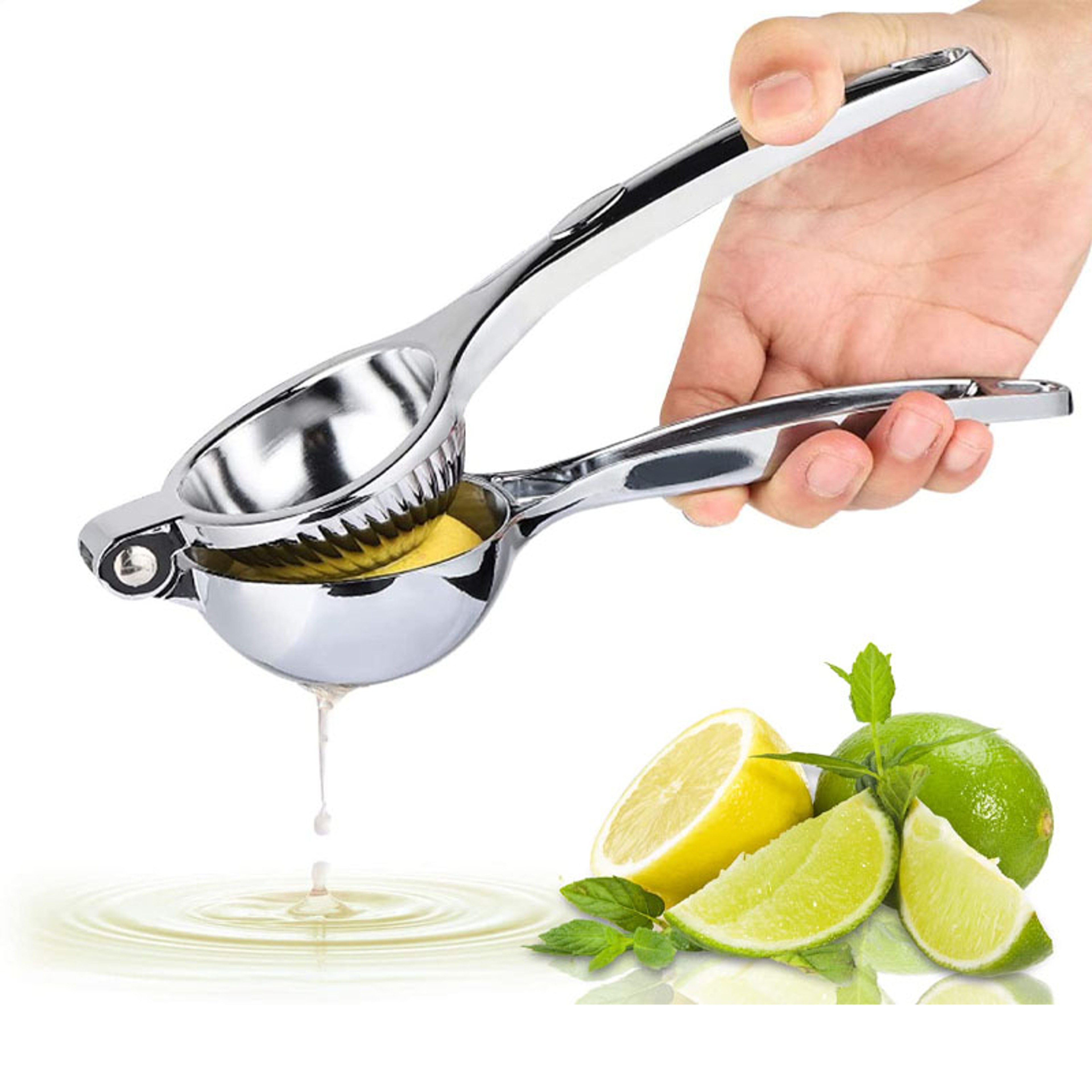 Premium Stainless Steel Lemon Squeezer  Manual Juicer Citrus Press 0