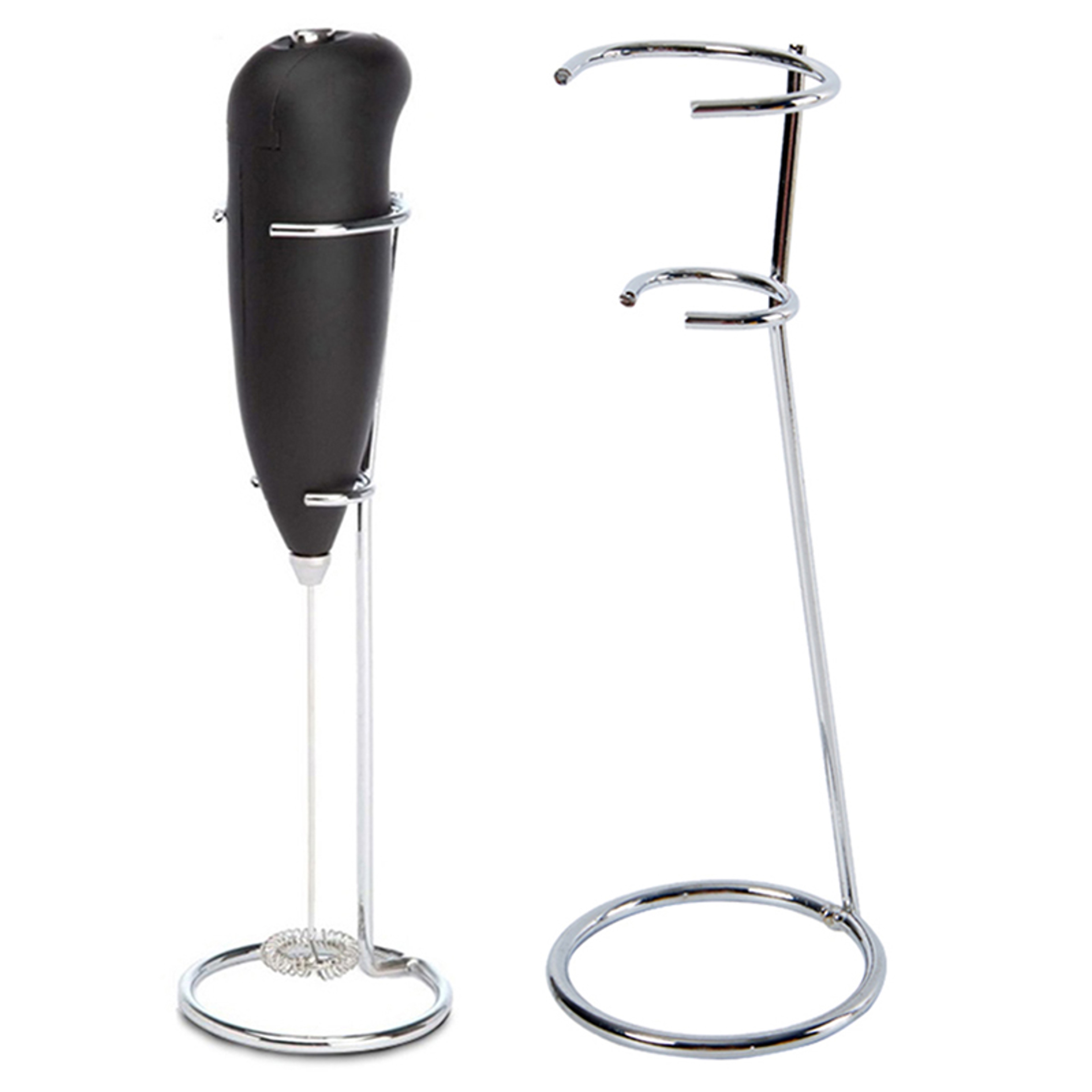 Stainless Steel Milk Frother Stand & Egg Beater Holder – view 1