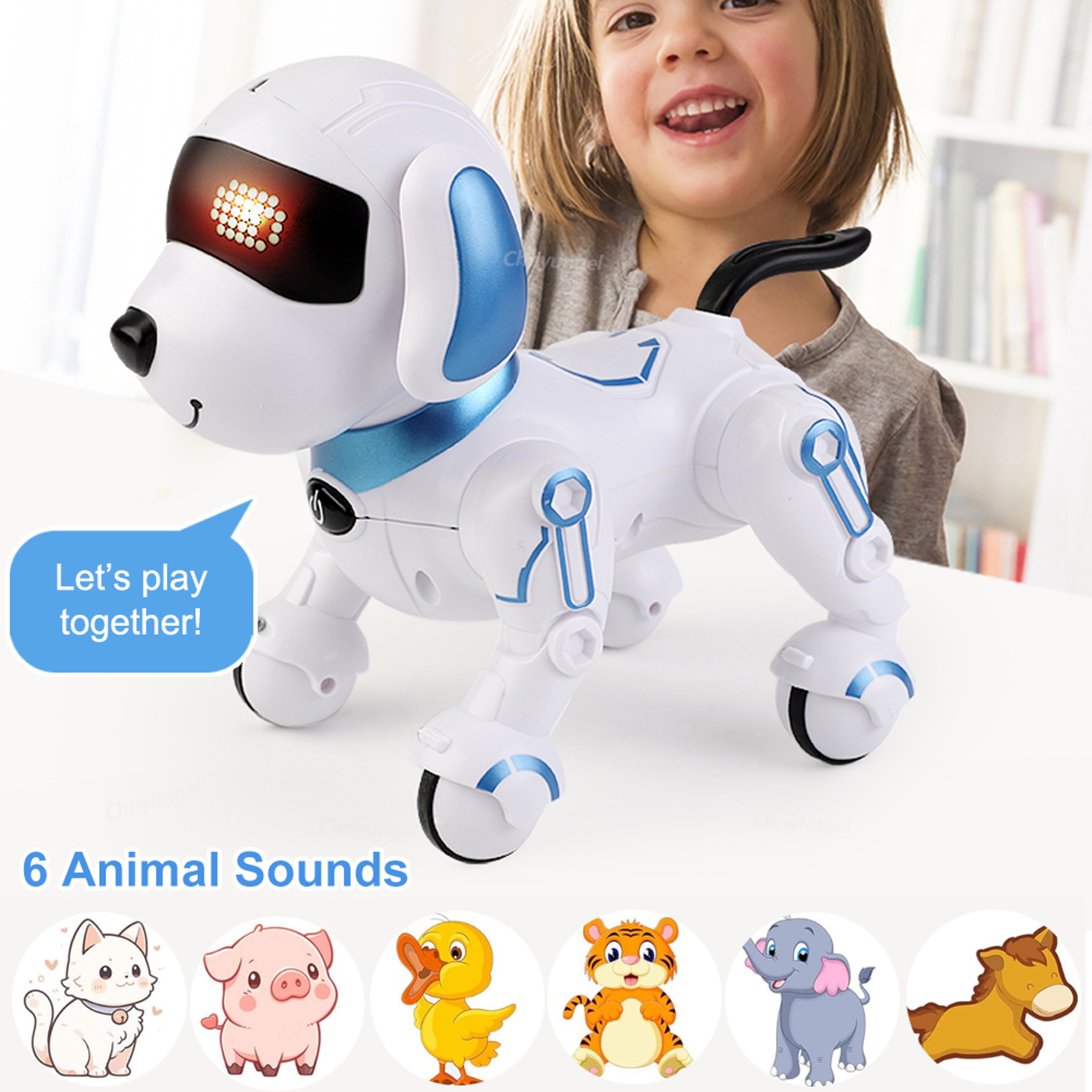 Smart RC Robot Dog Toy Interactive Stunt  Programmable Pet For Kids 4