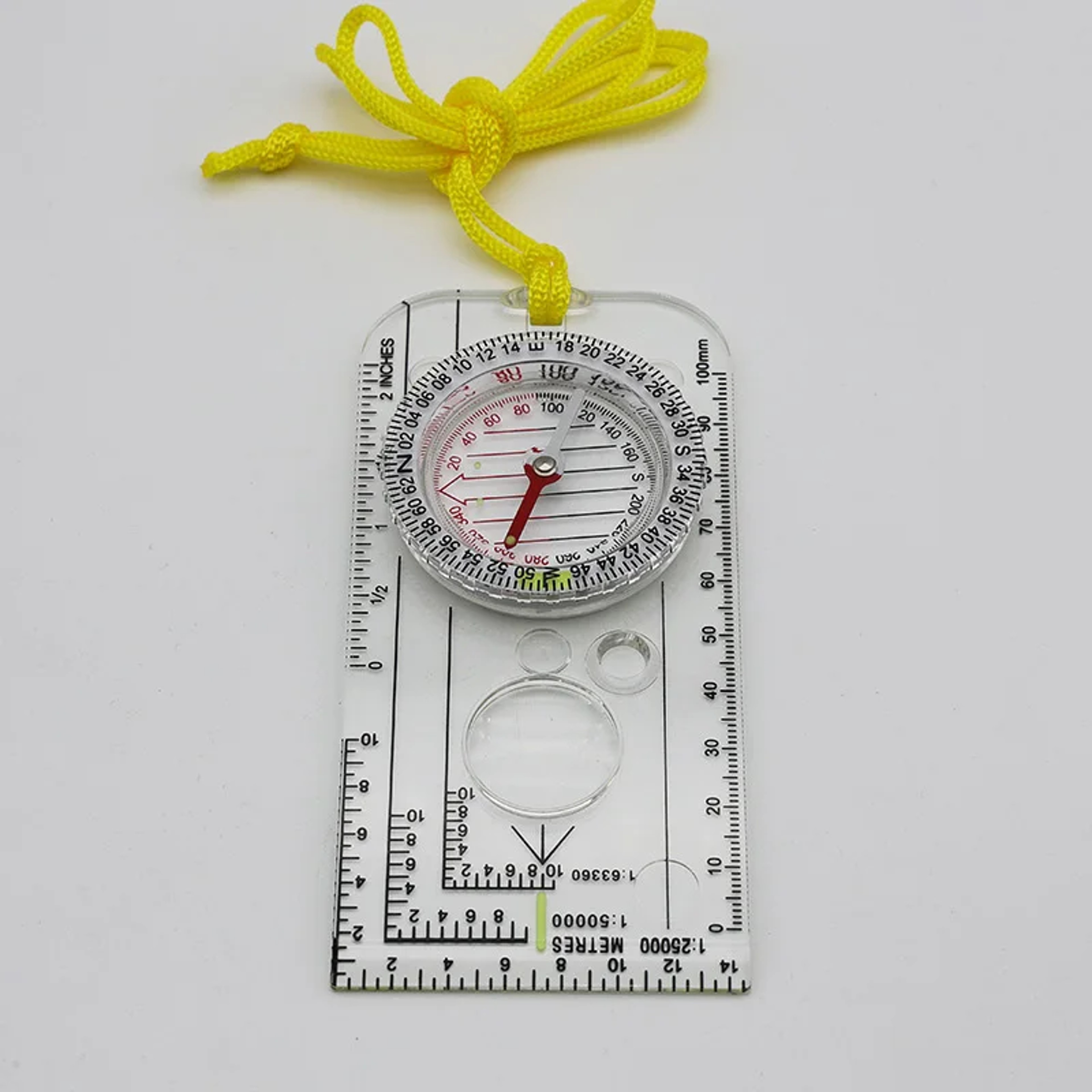 Tactical Multifunction Compass With Map Measurer  Hiking Scale 6