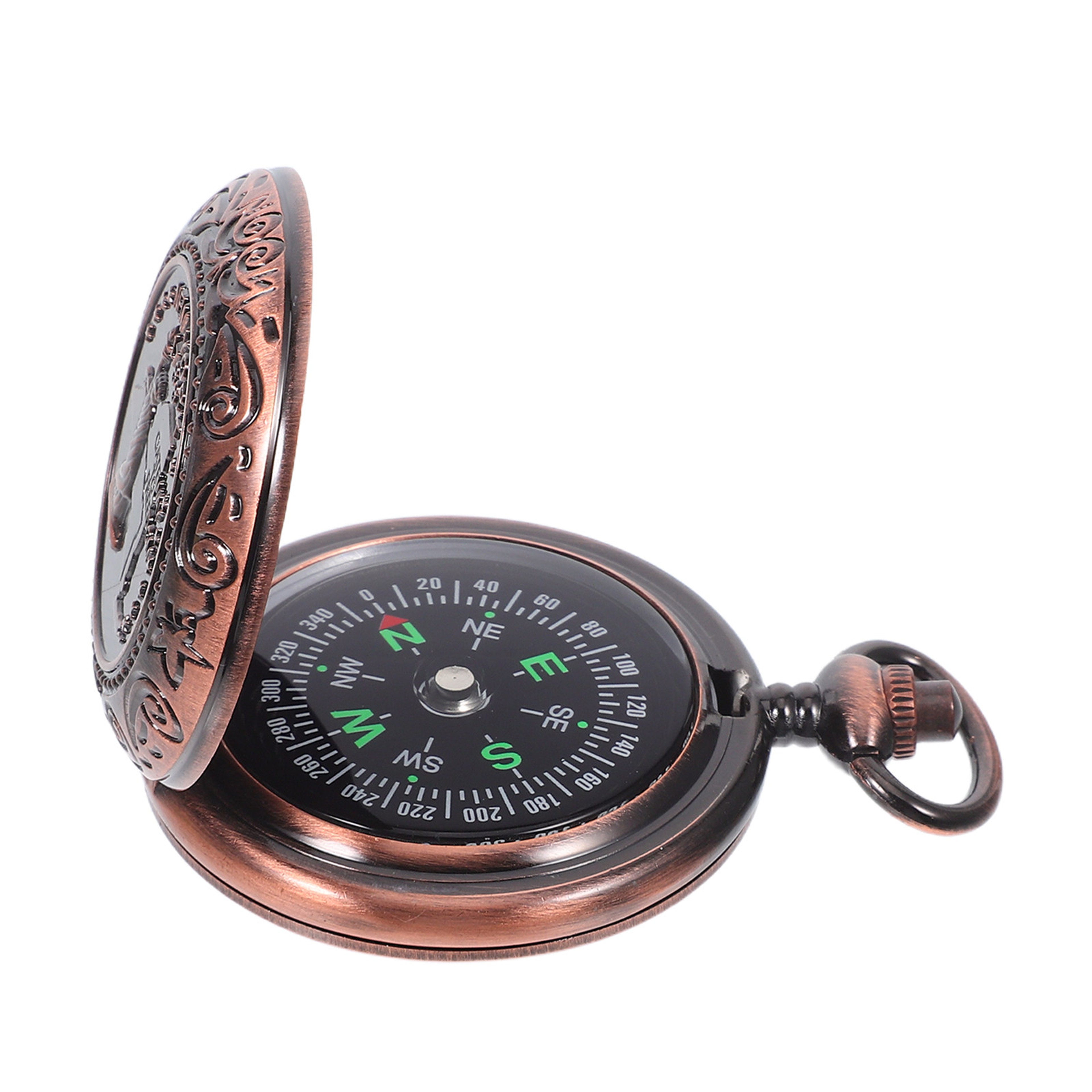 Vintage Pocket Watch Compass Portable Hiking Survival Tool – view 3