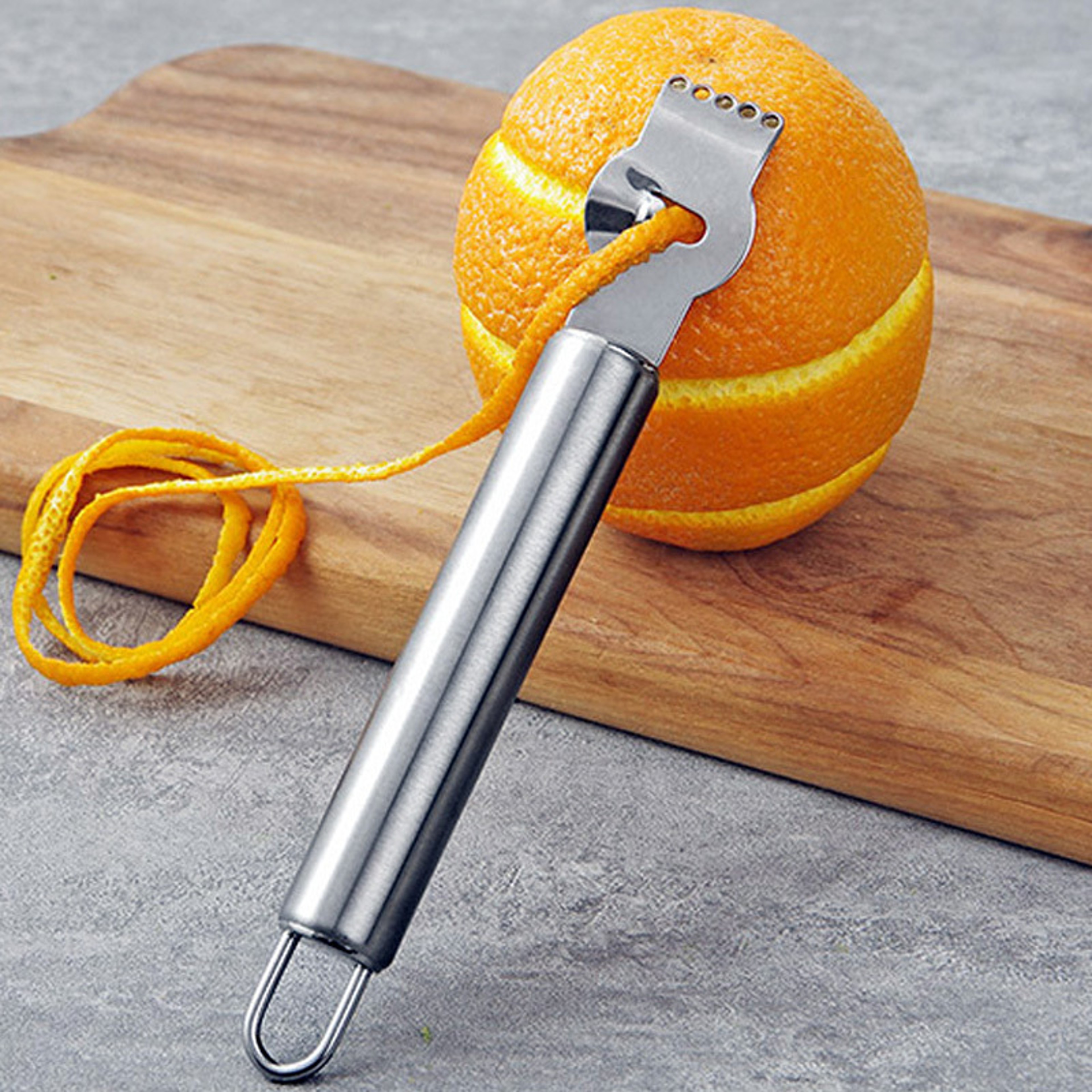 Stainless Steel Lemon Zester & Citrus Peeler Premium Zest Grater Kitchen Tool – view 4