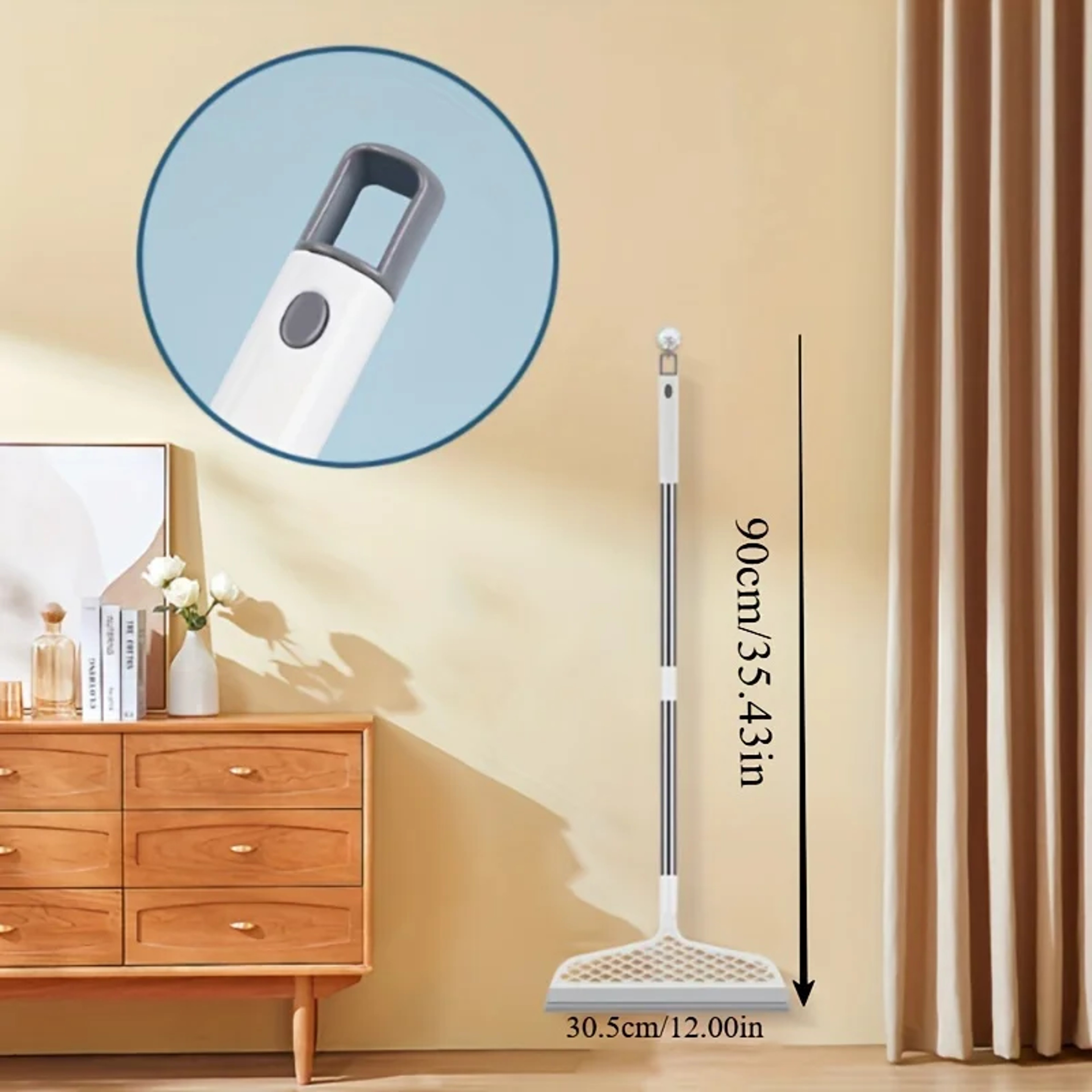 Detachable Magic Silicone Broom & Multi Surface Squeegee – view 2