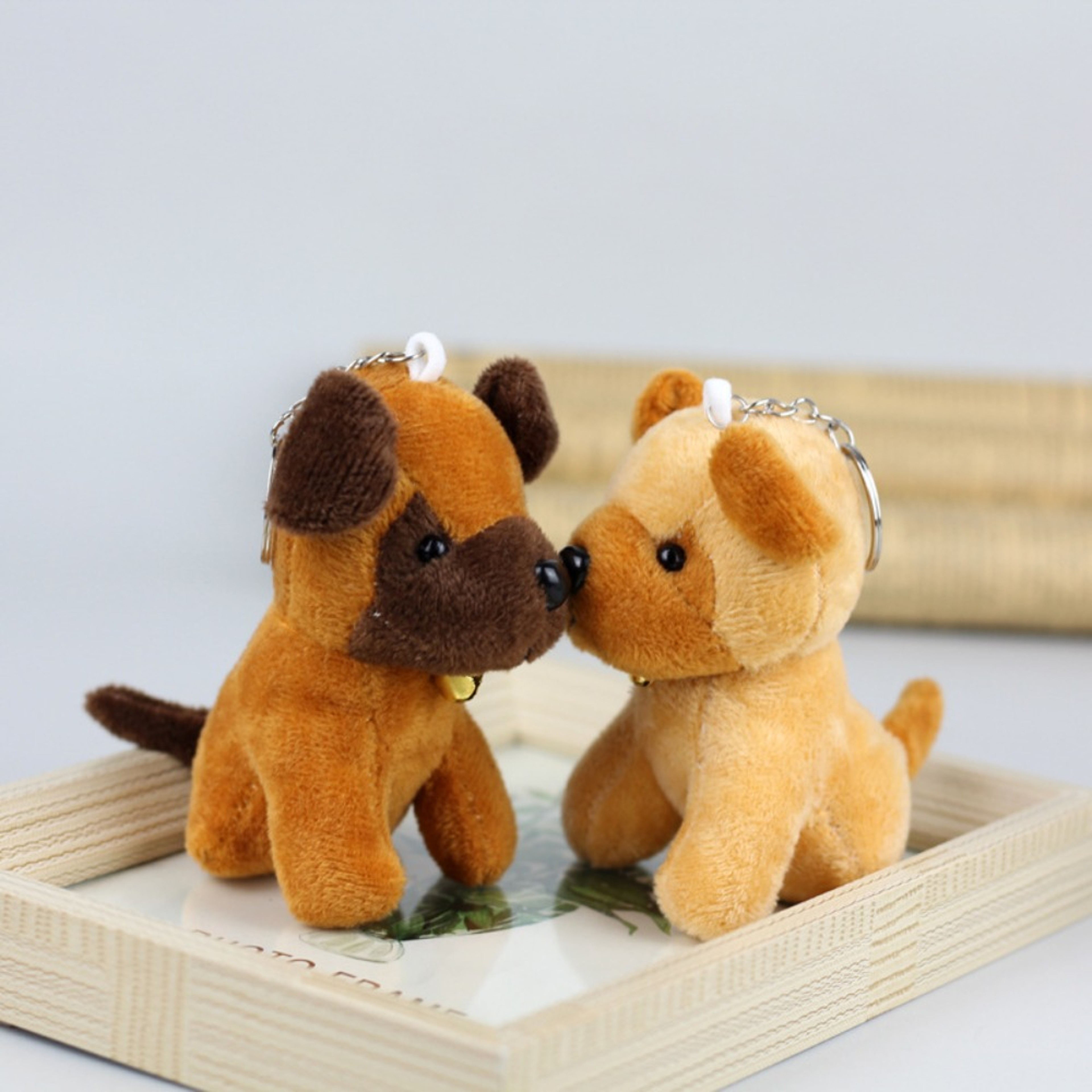 Cute Wolf Plush Keychain Soft Dog Pendant For Backpack  Gifts 0