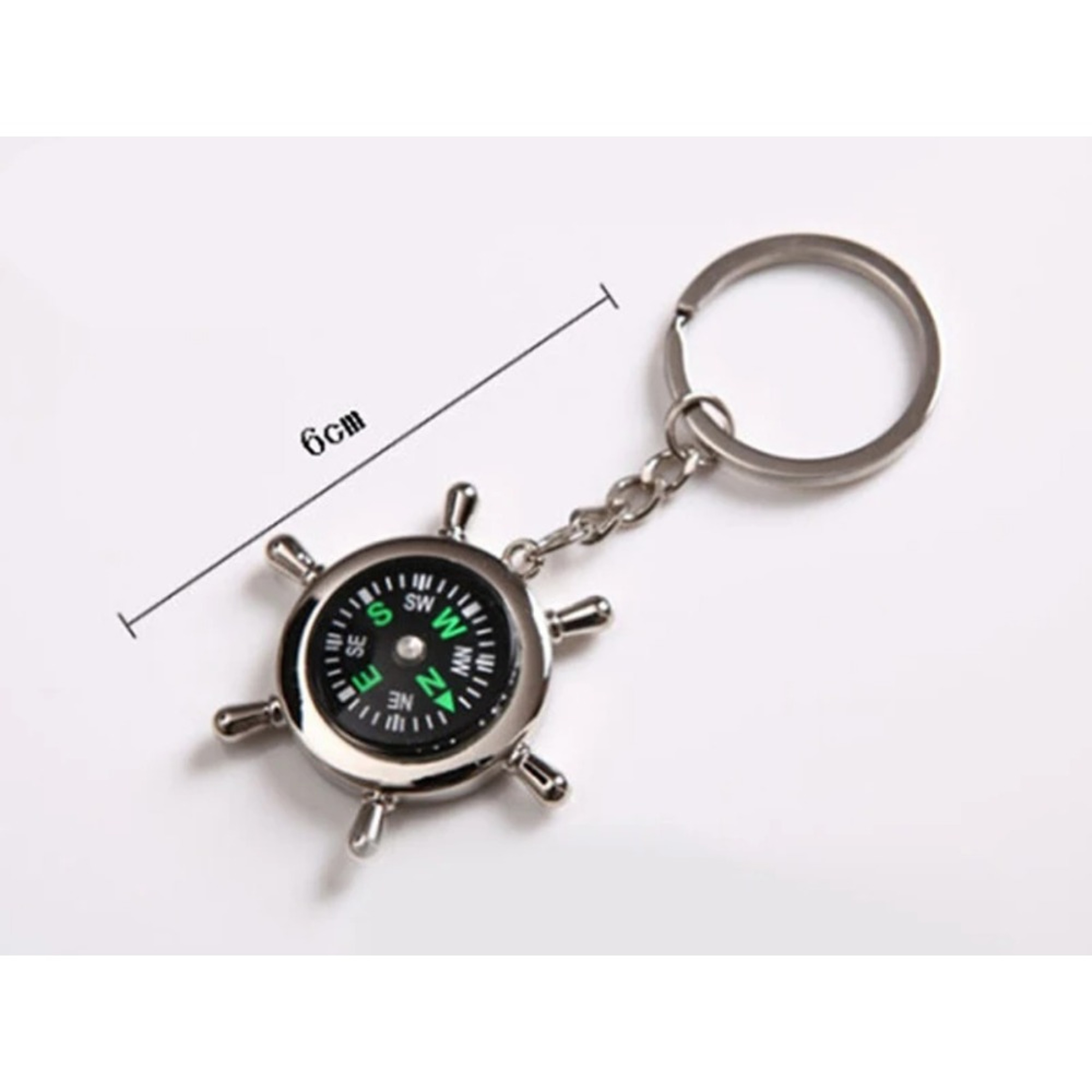 Compass Keychain Stylish Engraved Keyring for Men & Women – view 6