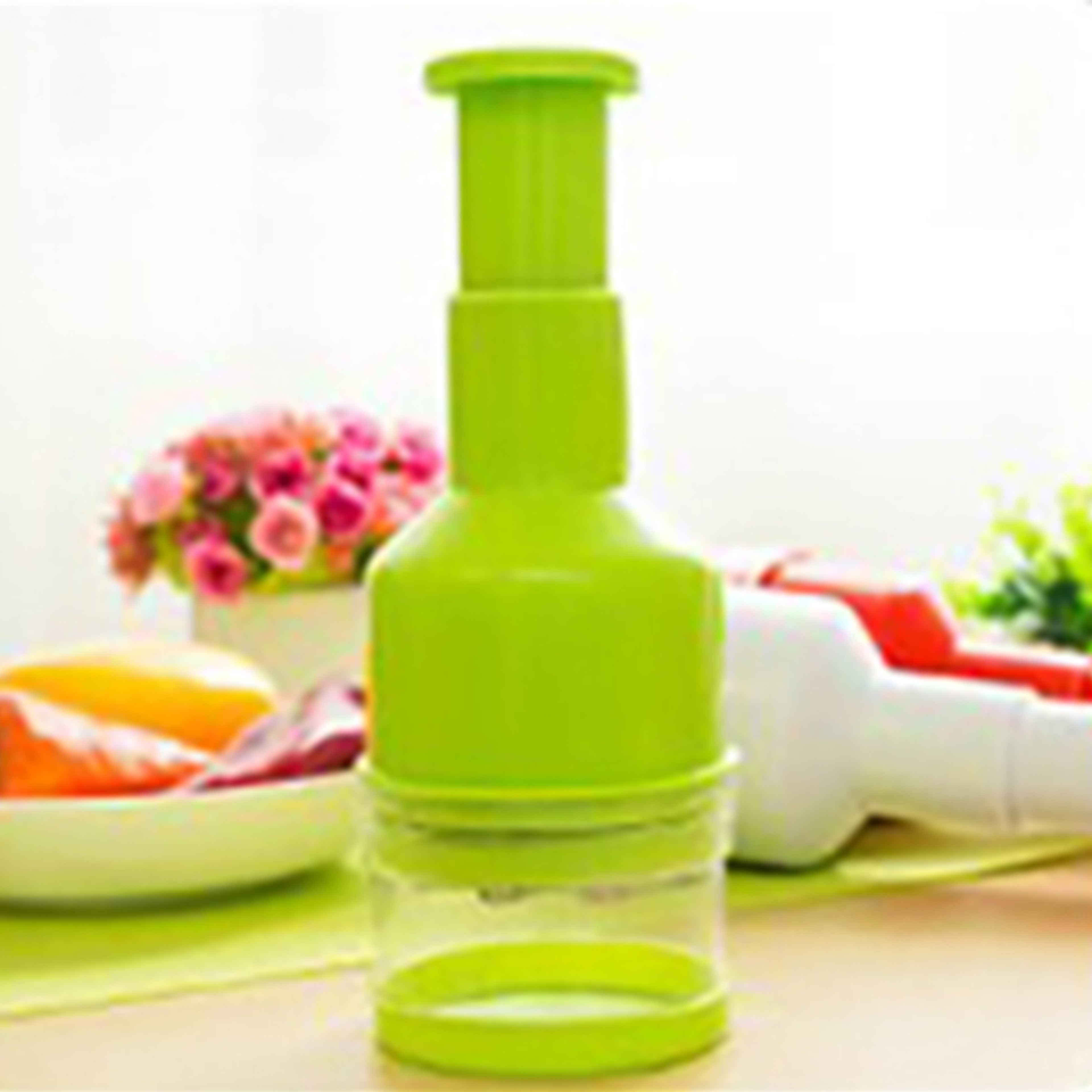 Stainless Steel Hand Press Vegetable Chopper  Garlic Ginger Cutter 8